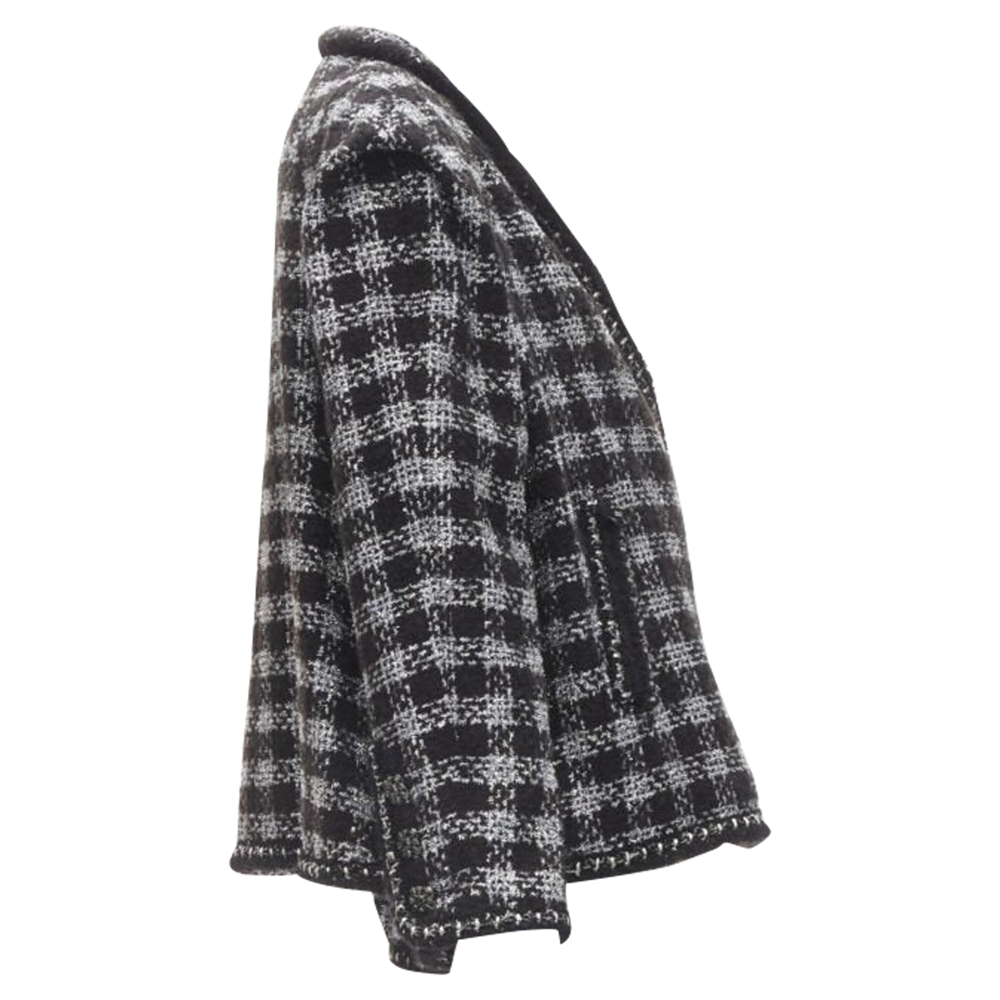 Women's Chanel Tweed asymmetric collar jacket