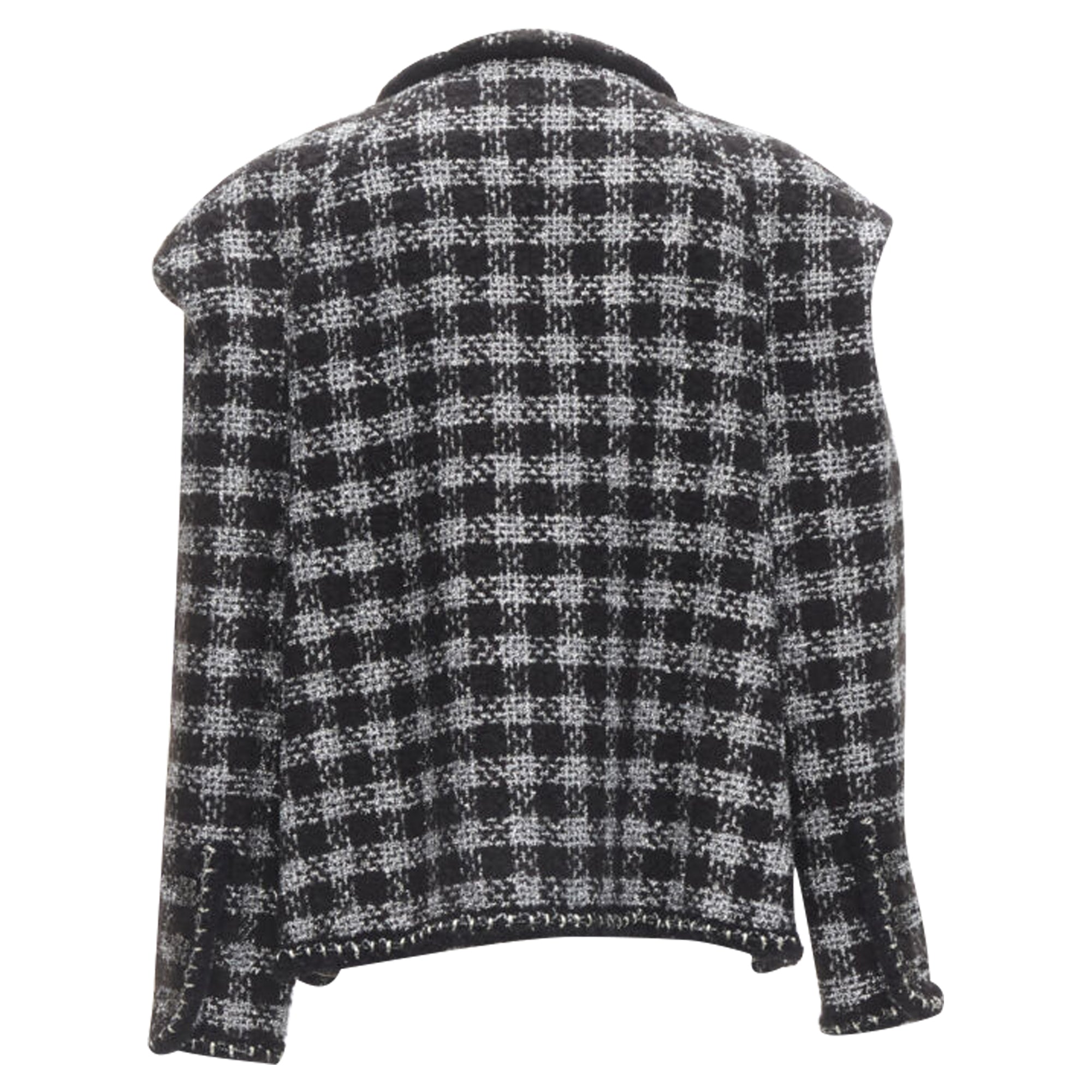 Women's Chanel Tweed asymmetric collar jacket