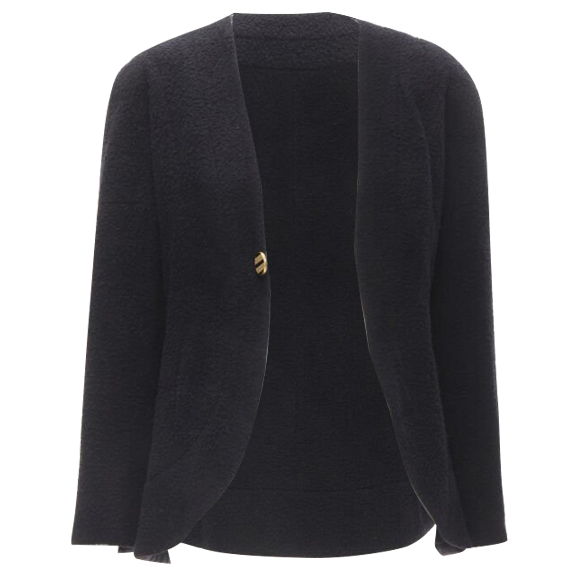Women's Chanel wool boucle round shoulder on jacket