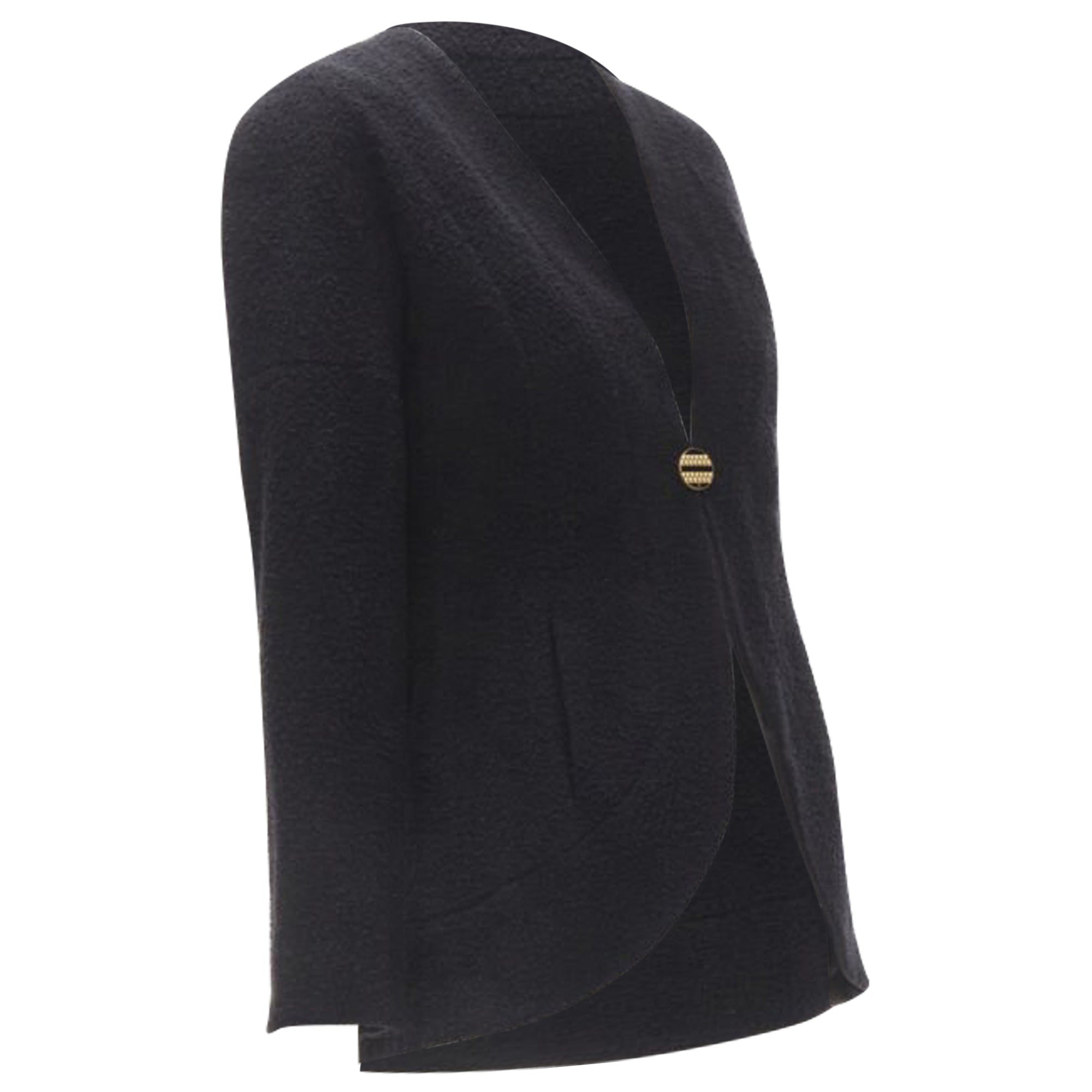 Women's Chanel wool boucle round shoulder on jacket