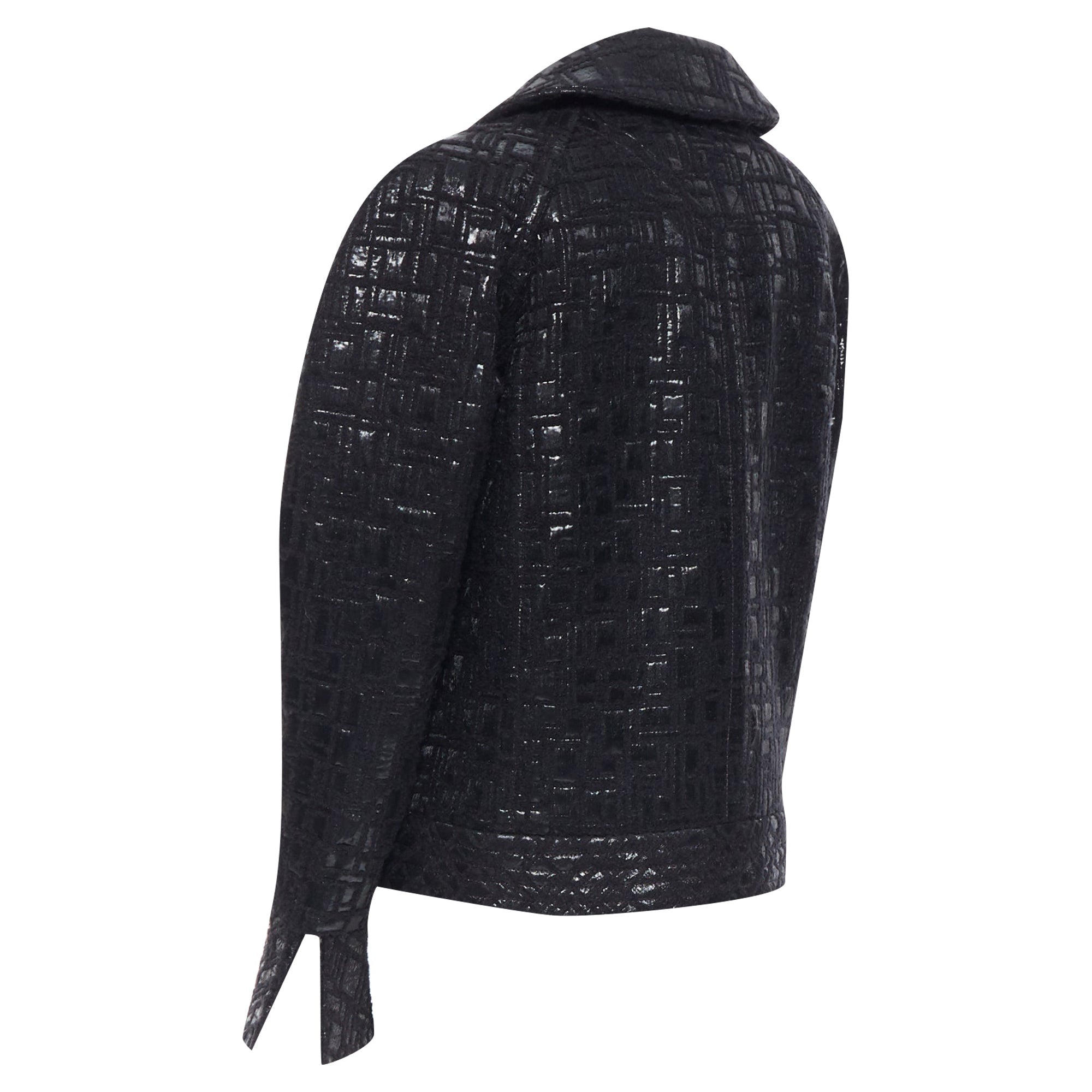 Women's Chanel cyber tweed bomber sleeve double breasted jacket