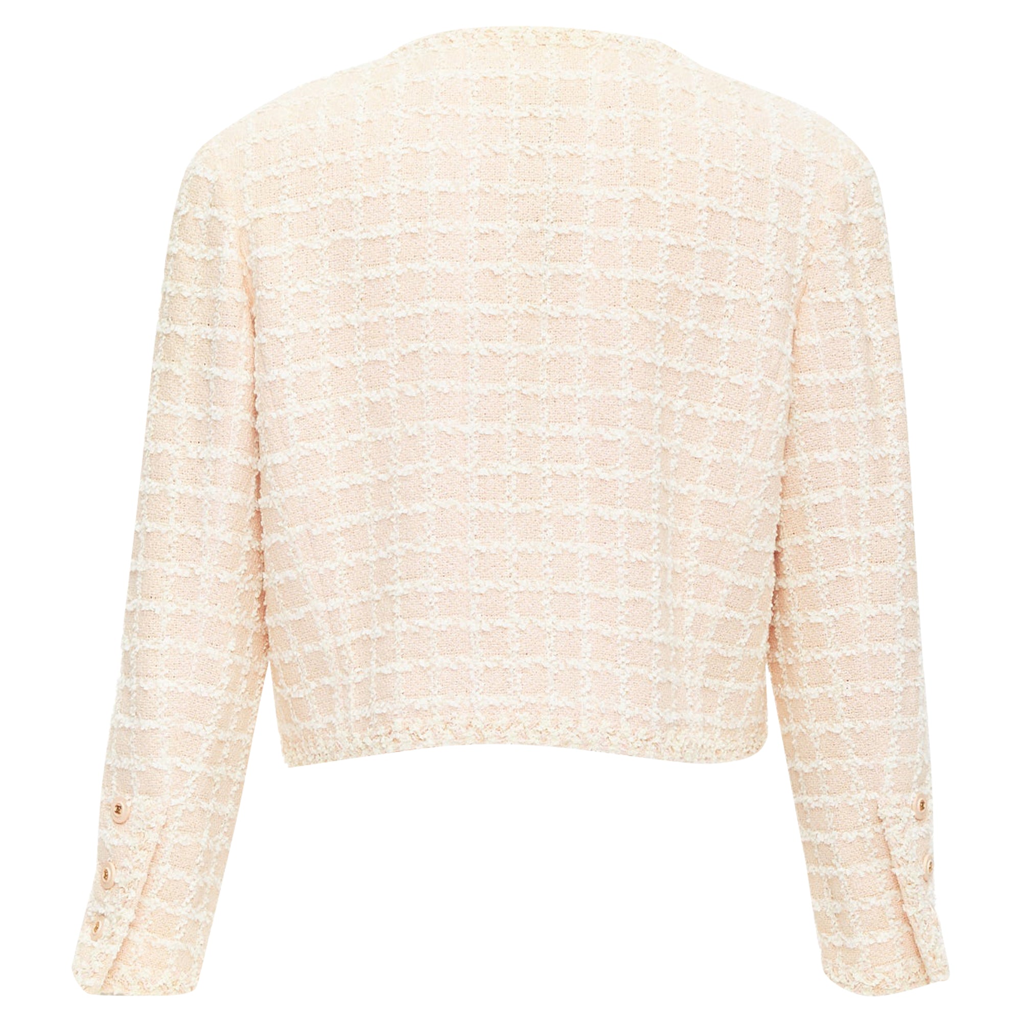 Women's Chanel cotton tweed cropped jacket