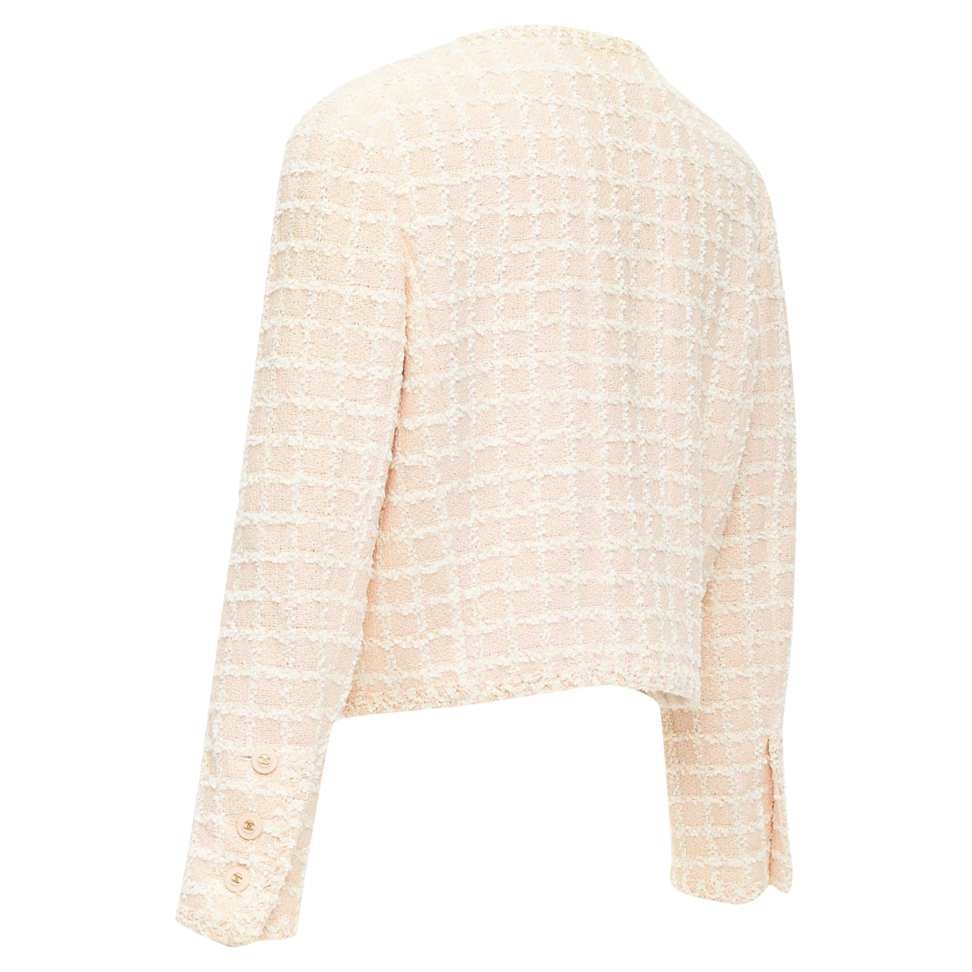 Women's Chanel cotton tweed cropped jacket