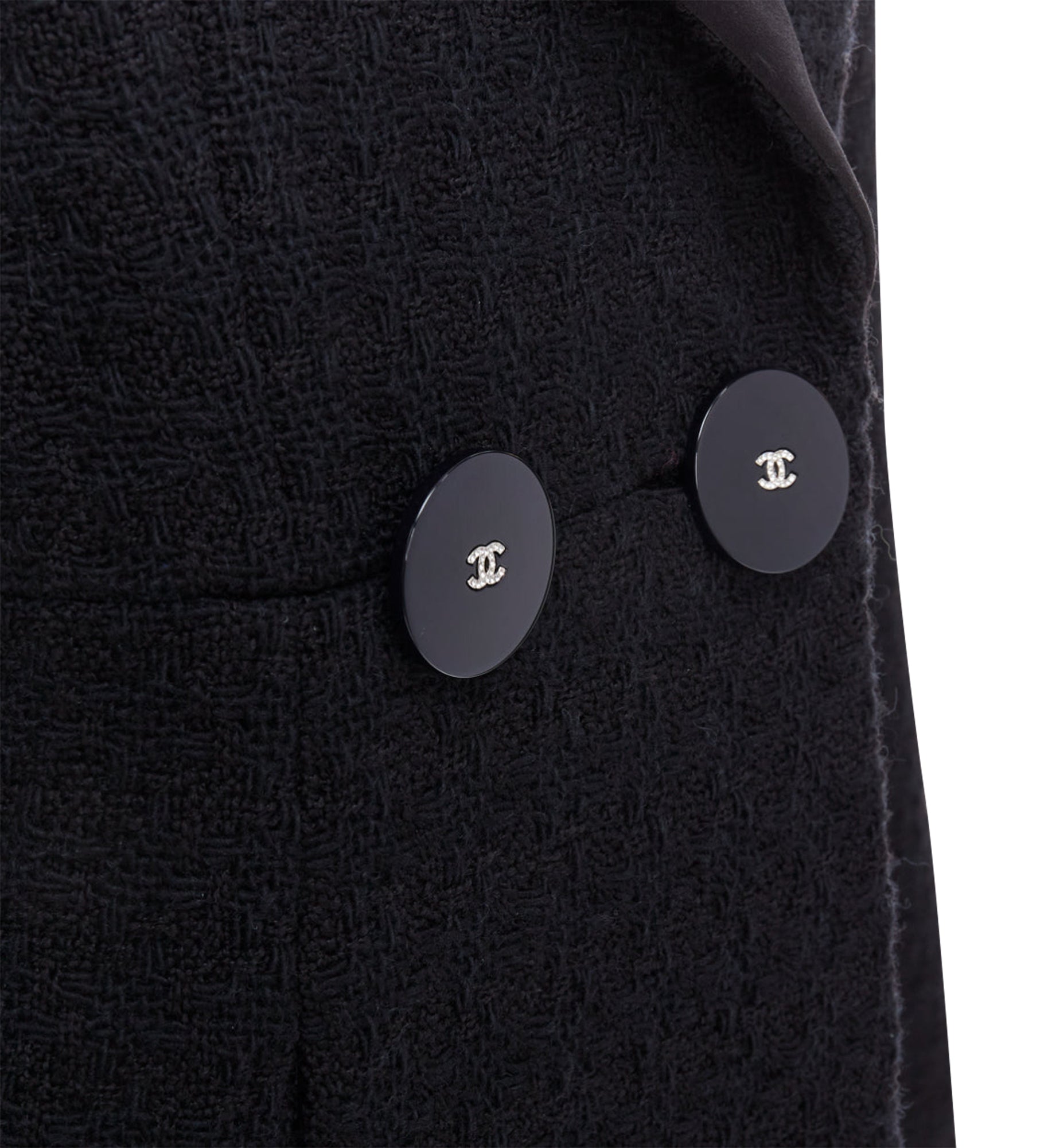 Women's Chanel Cosmopolite tweed double breasted tuxedo jacket