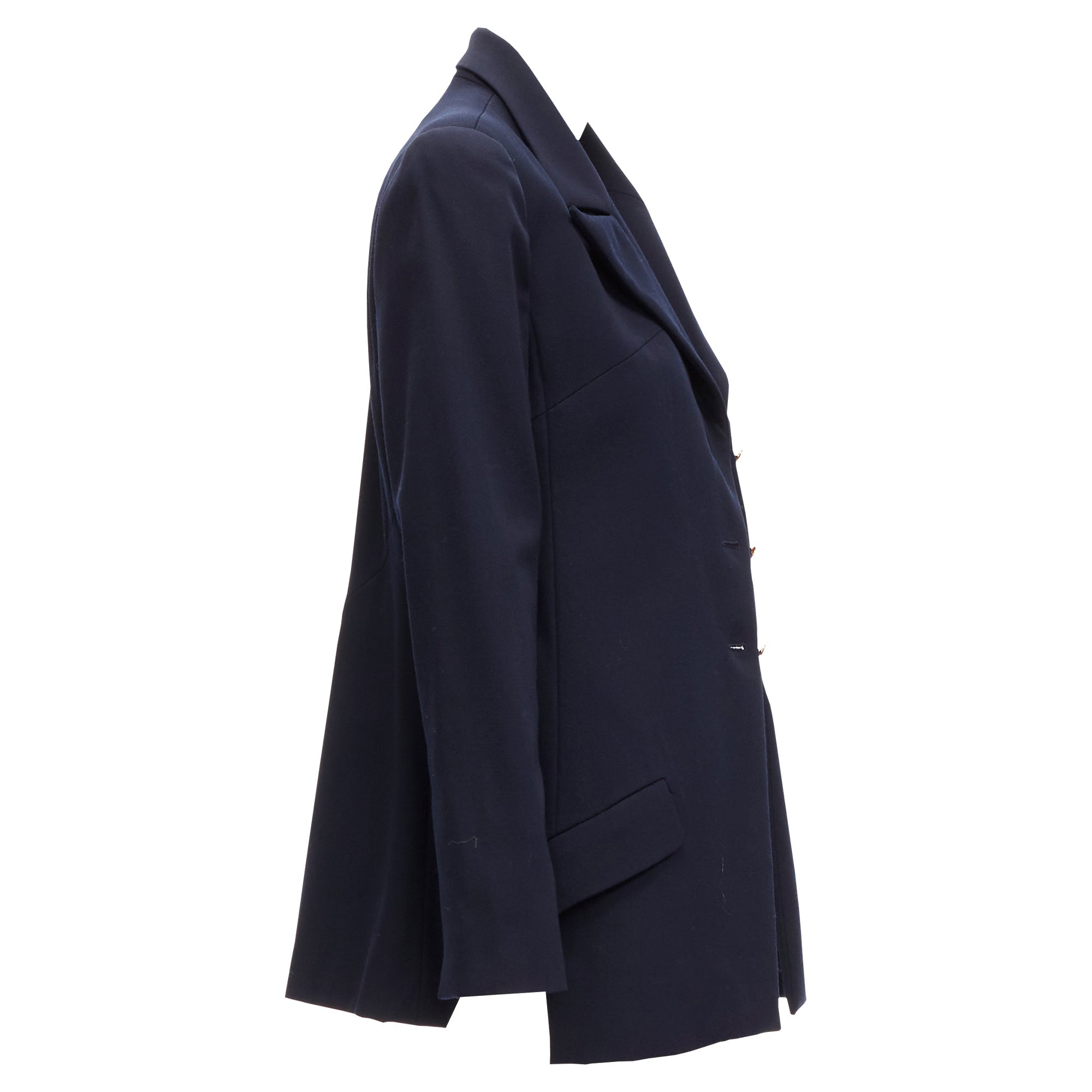 Women's Chanel CC buttons p pockets military blazer jacket