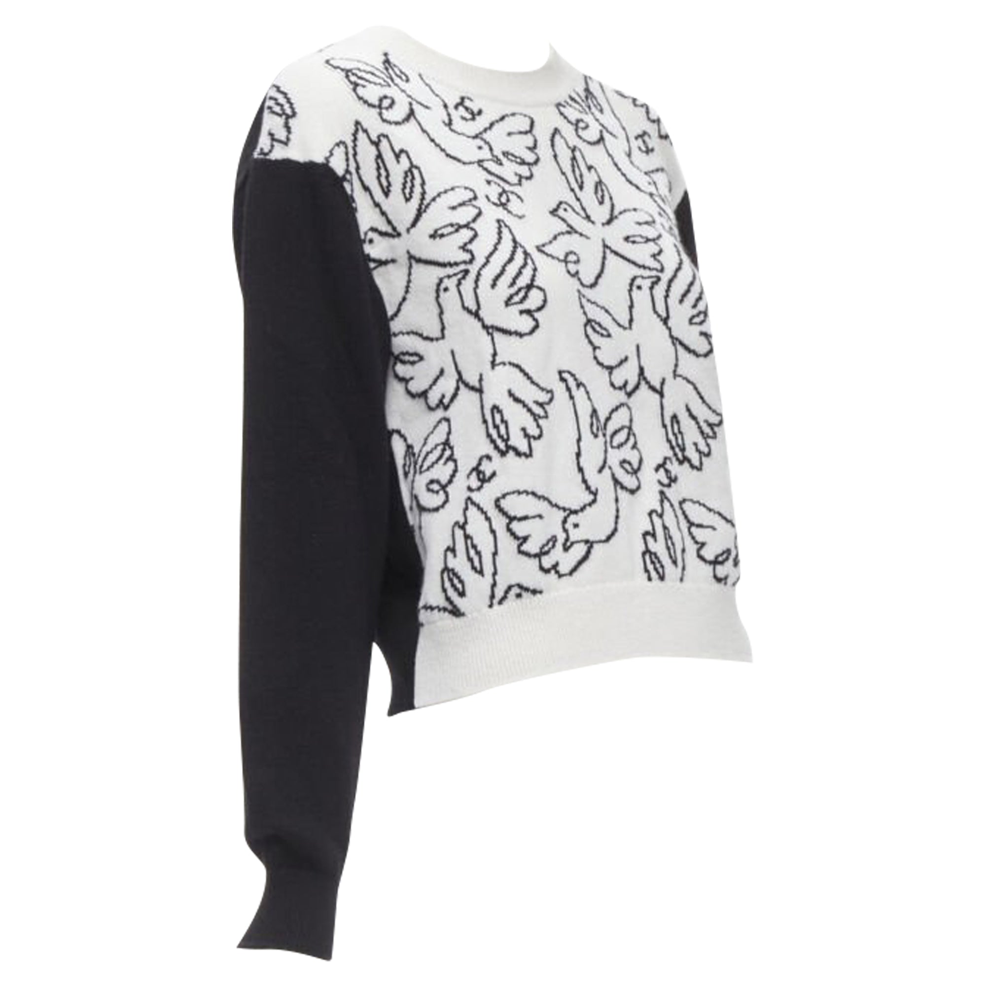 Women's Chanel cashmere Dove bird CC pullover sweater