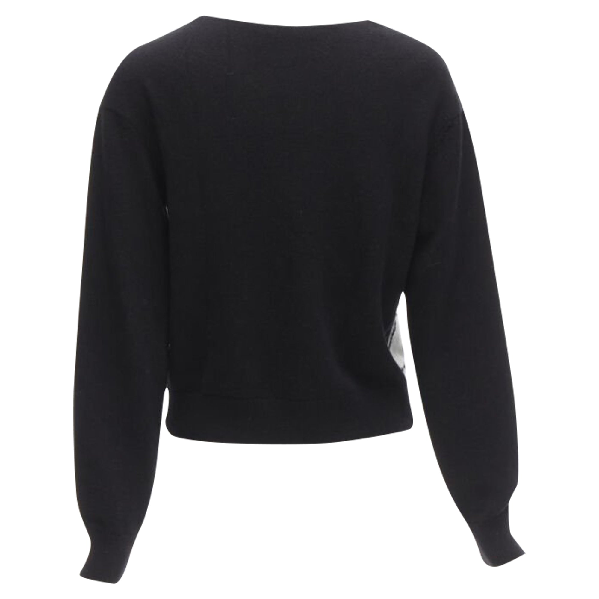 Women's Chanel cashmere Dove bird CC pullover sweater