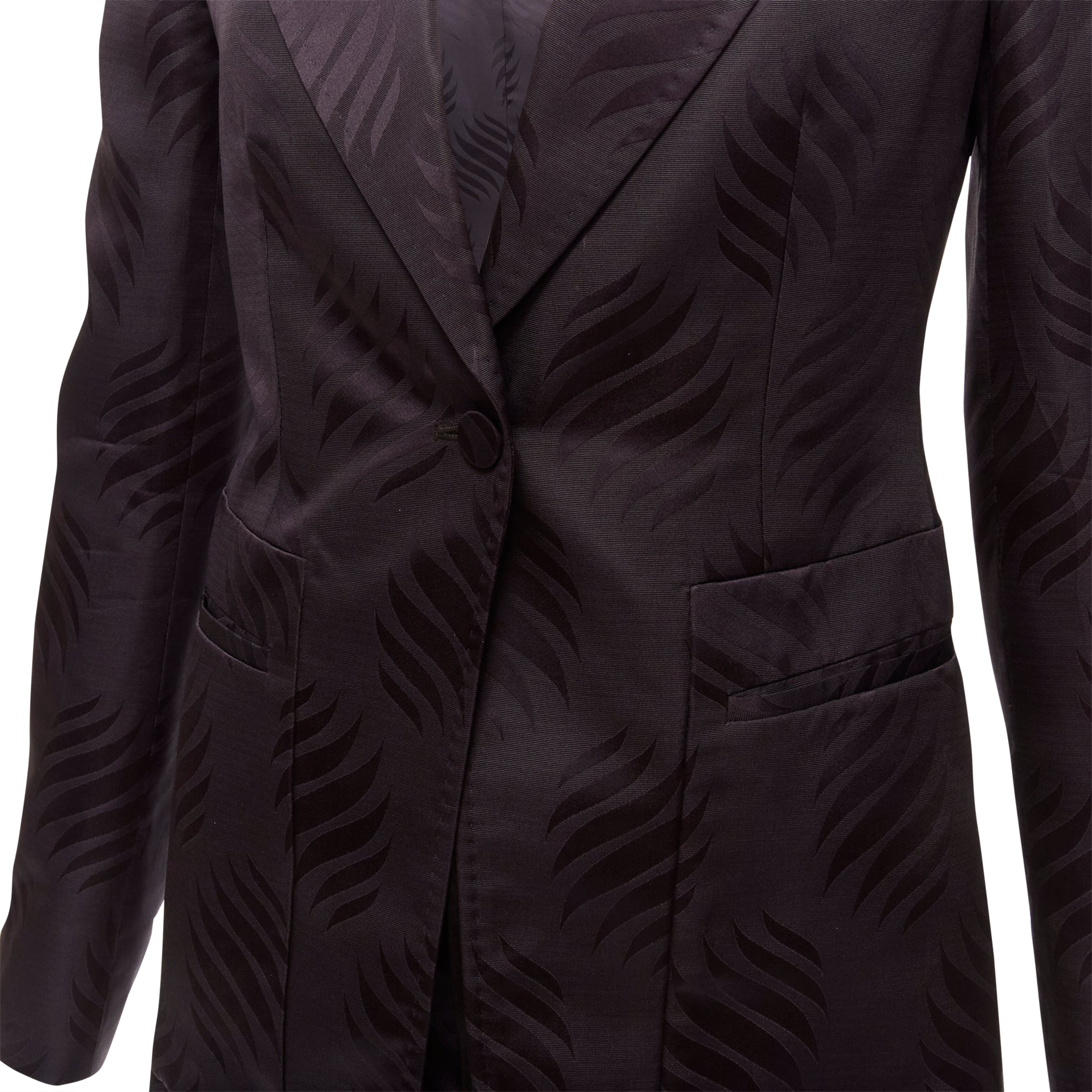 Women's Gucci Tom Ford oriental leaf jacquard blazer skirt su