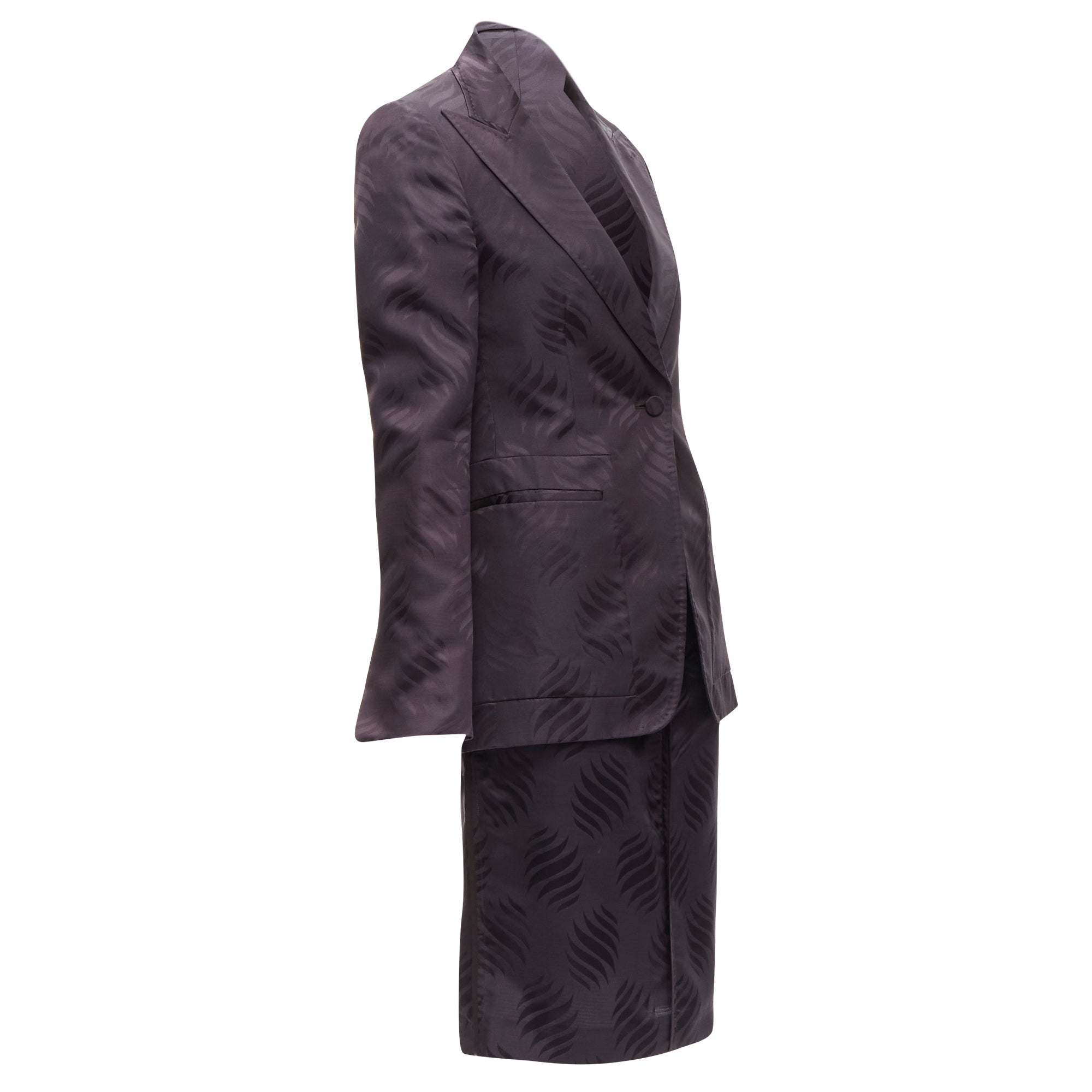 Women's Gucci Tom Ford oriental leaf jacquard blazer skirt su