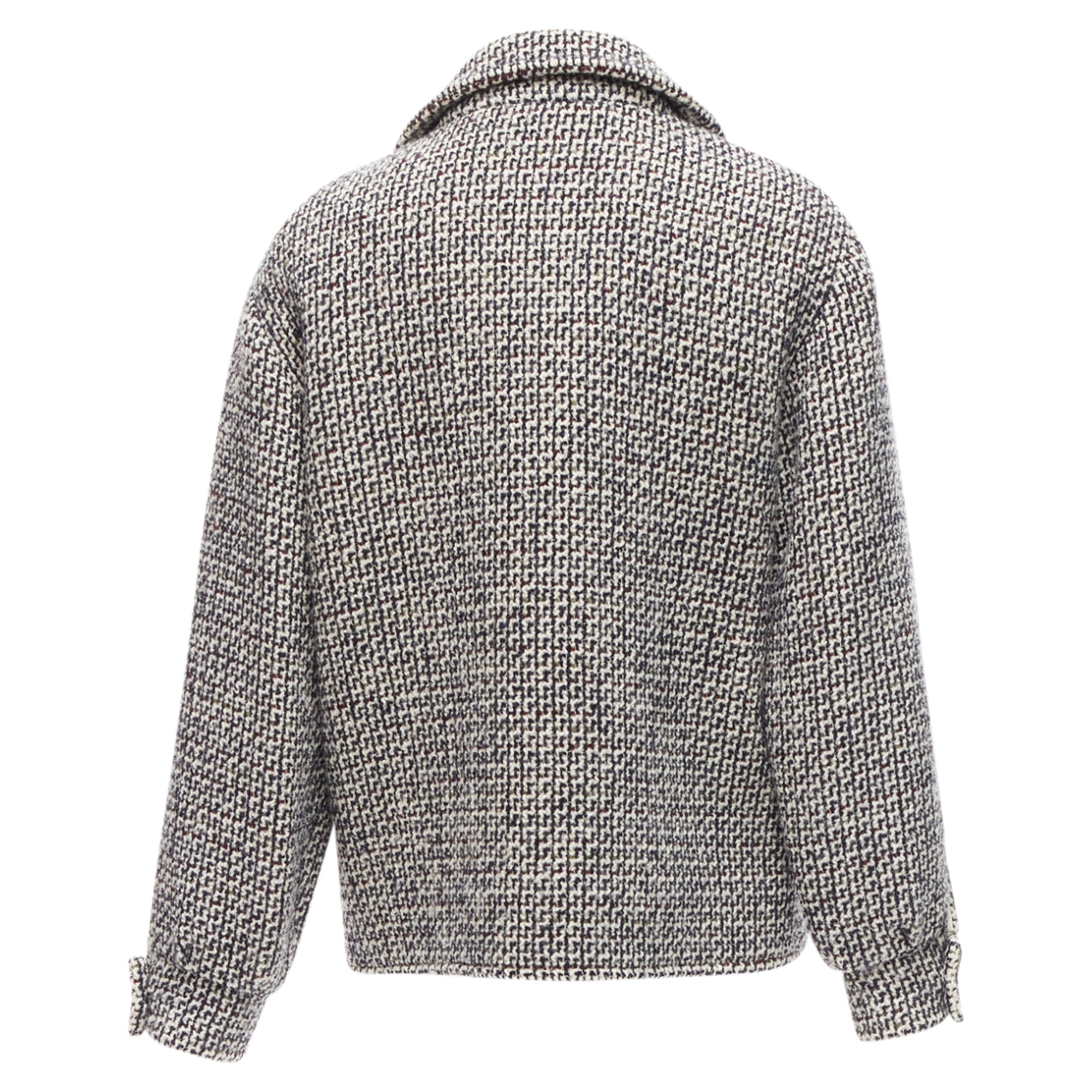 Women's Chanel Reversible Wool Tweed CC Logo Padded Puffer Jacket