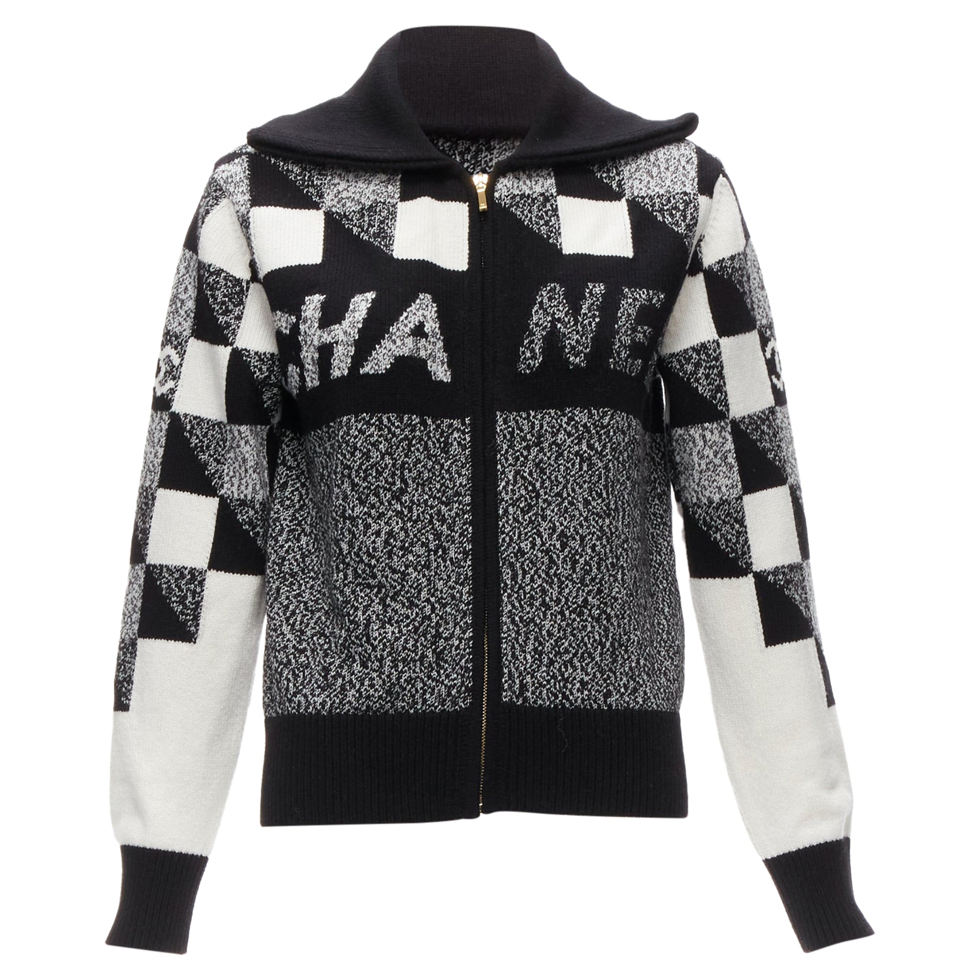 Women's Chanel Cashmere Graphic CC Logo Cardigan