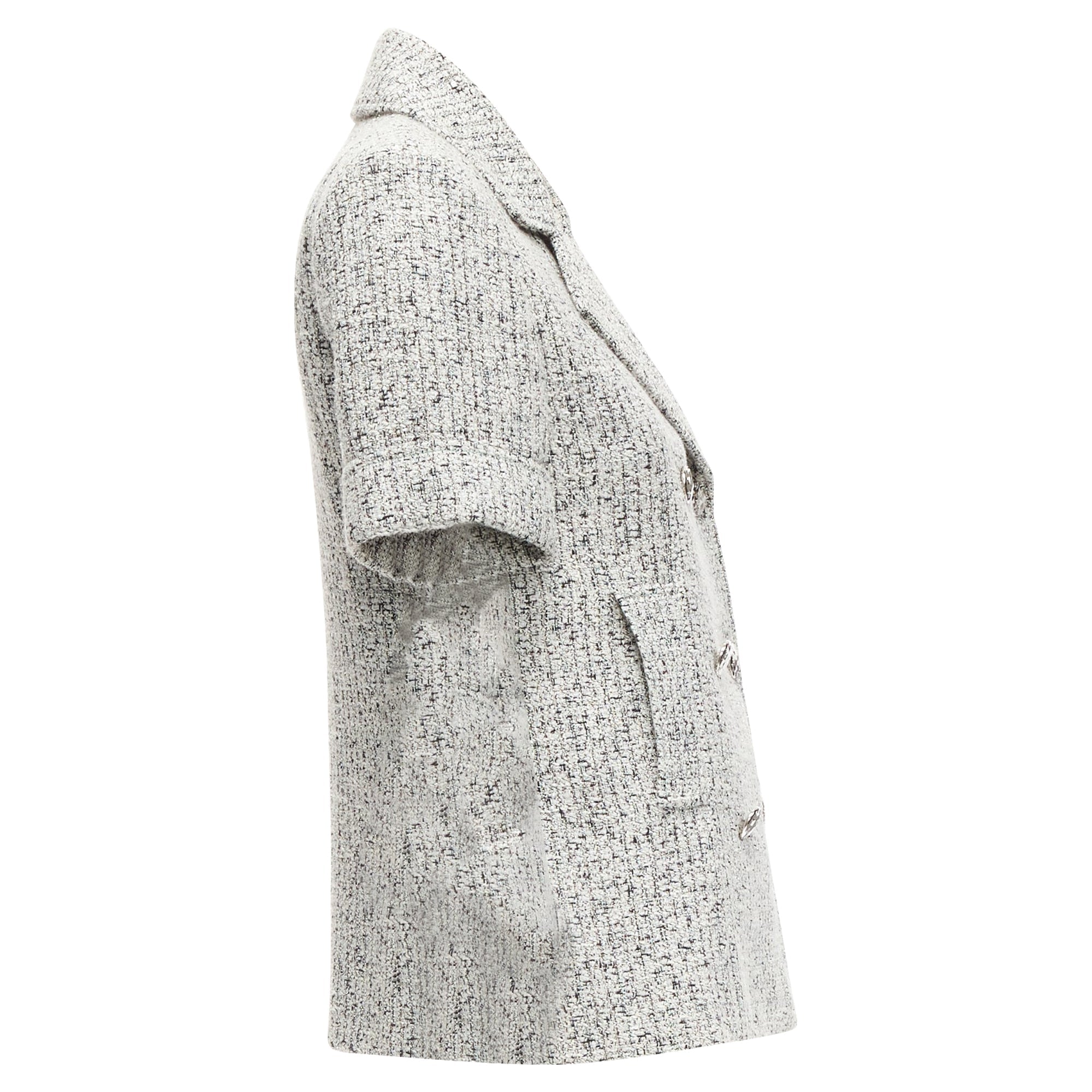 Women's Chanel Fantasy Tweed CC Buttons Cuffed Sleeves Jacket