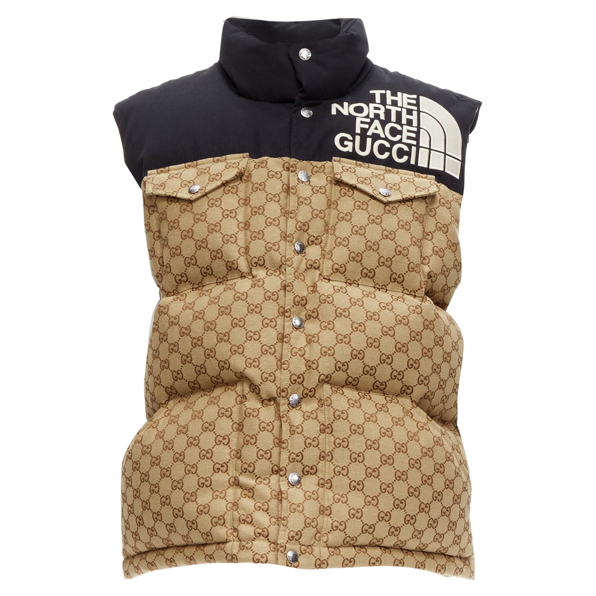 Women's Gucci The North Face GG Monogram Padded Vest Jacket