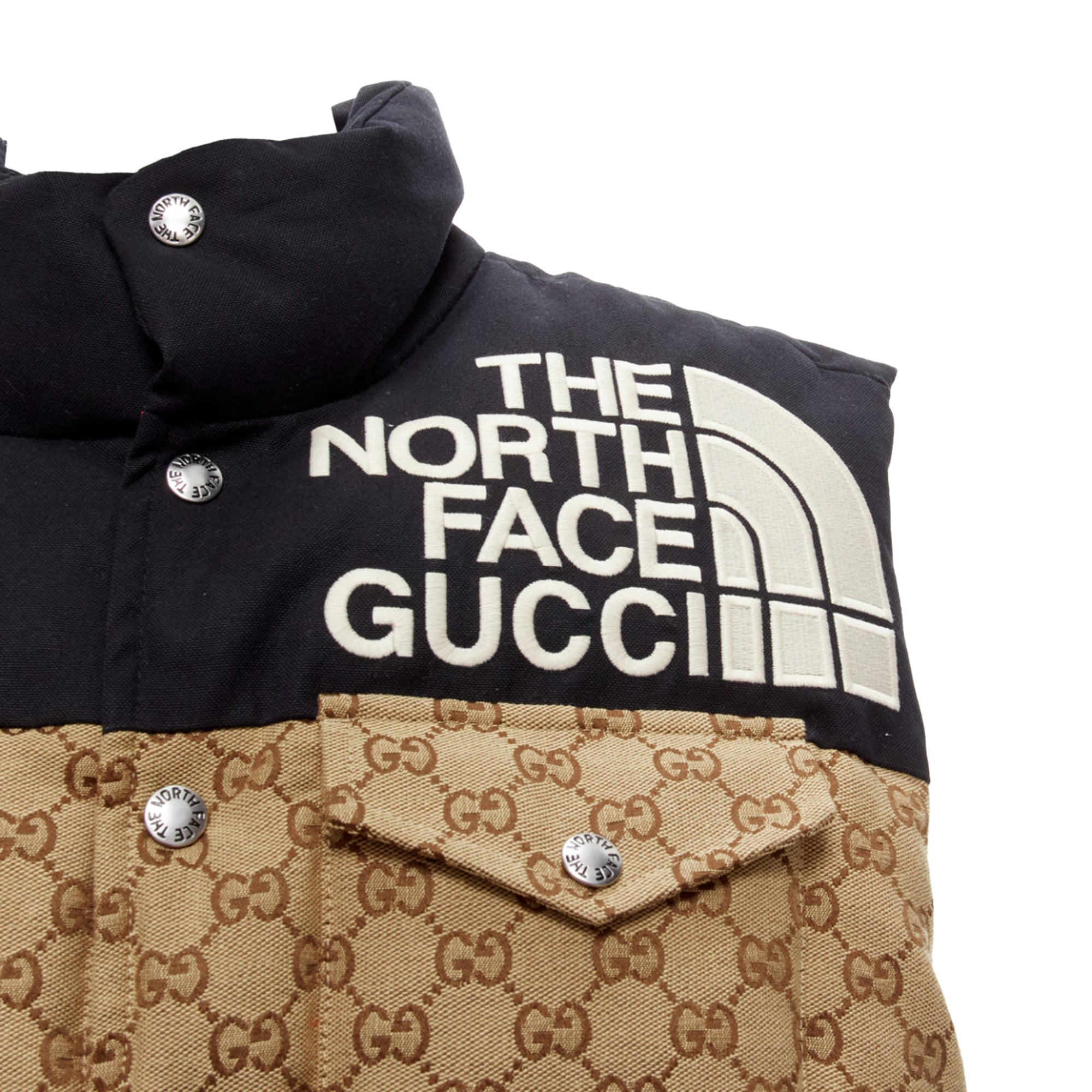 Women's Gucci The North Face GG Monogram Padded Vest Jacket