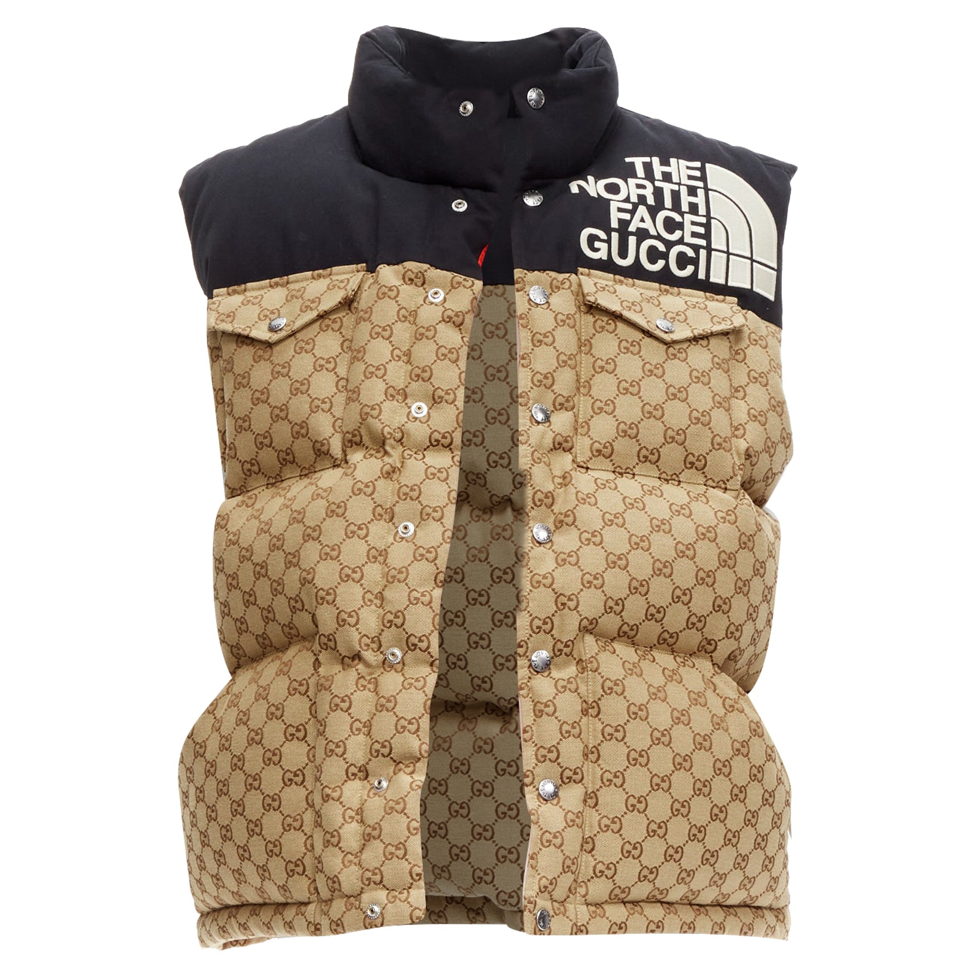 Women's Gucci The North Face GG Monogram Padded Vest Jacket