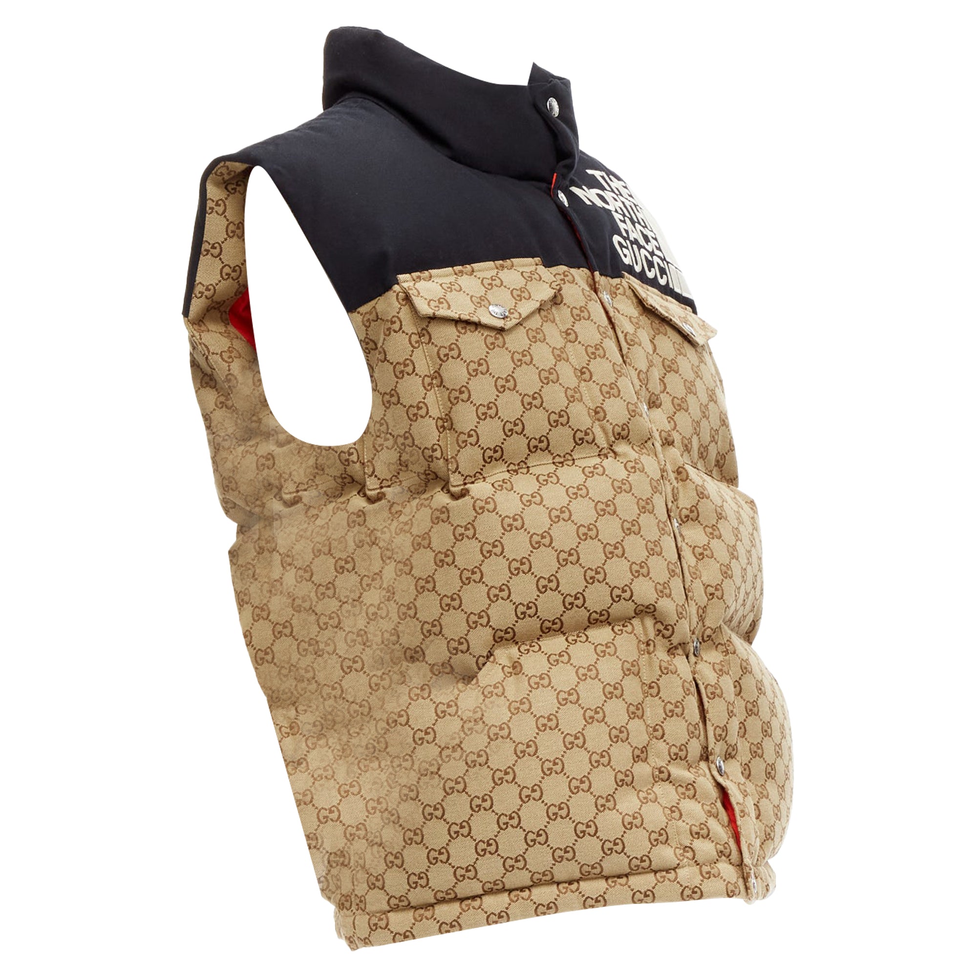 Women's Gucci The North Face GG Monogram Padded Vest Jacket