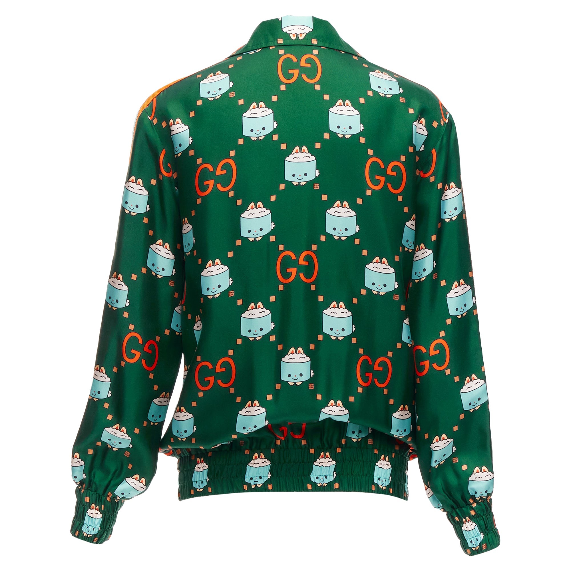 Women's Gucci Pikarar GG Logo Monogram Silk Track Jacket