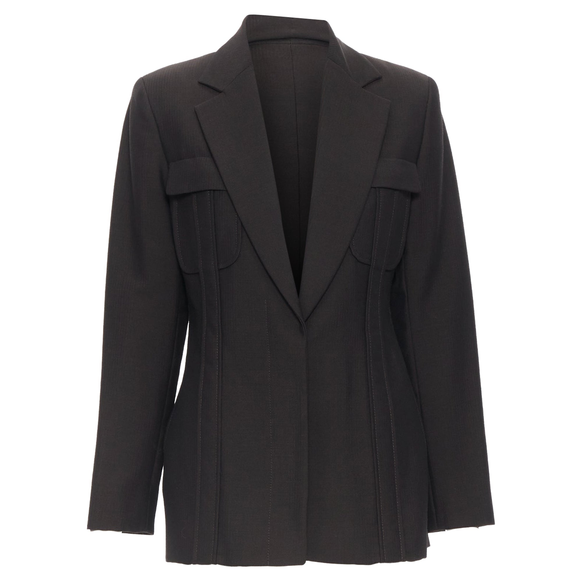 Women's Gucci Tom Ford Wool Mohair Dart Front Blazer Pant Set