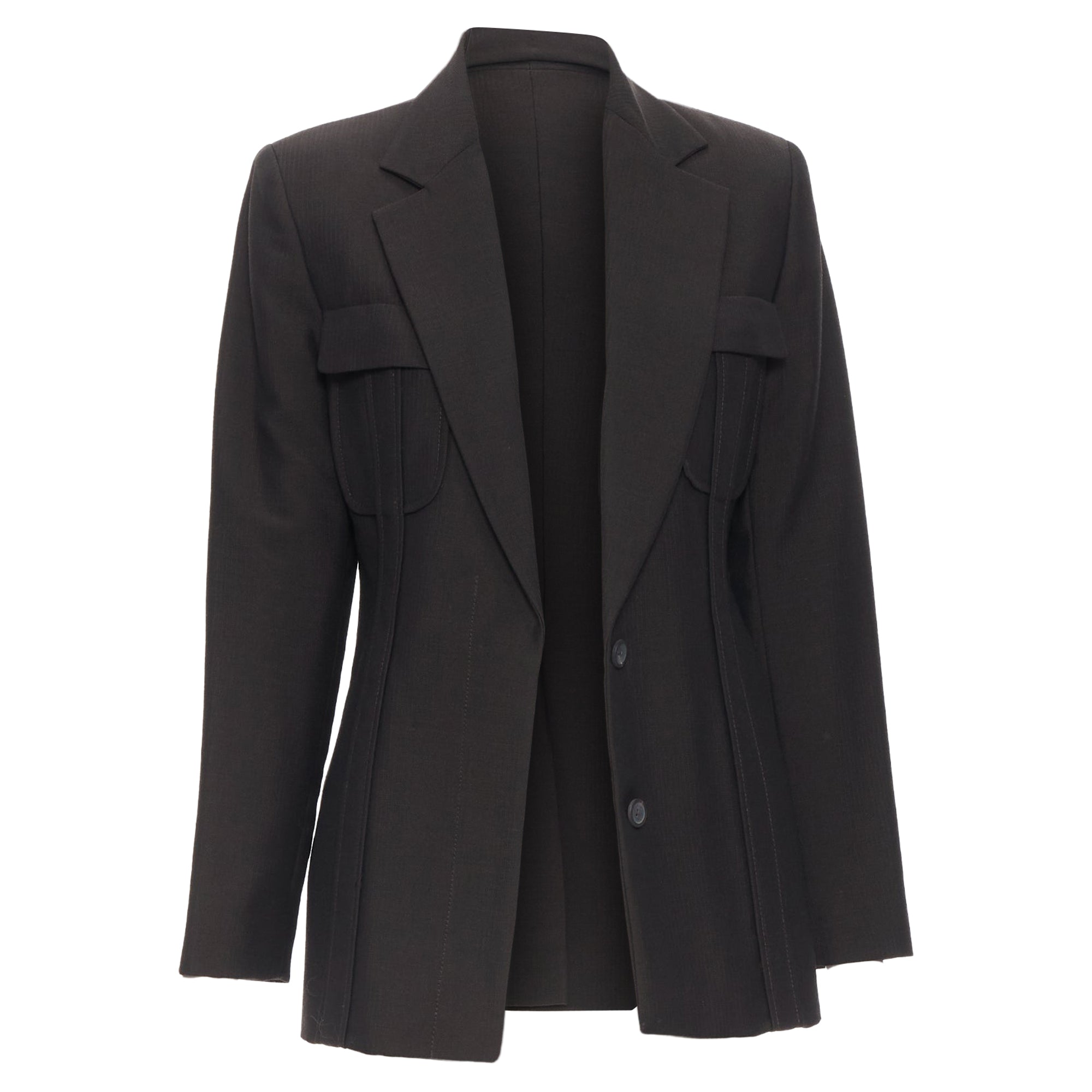 Women's Gucci Tom Ford Wool Mohair Dart Front Blazer Pant Set