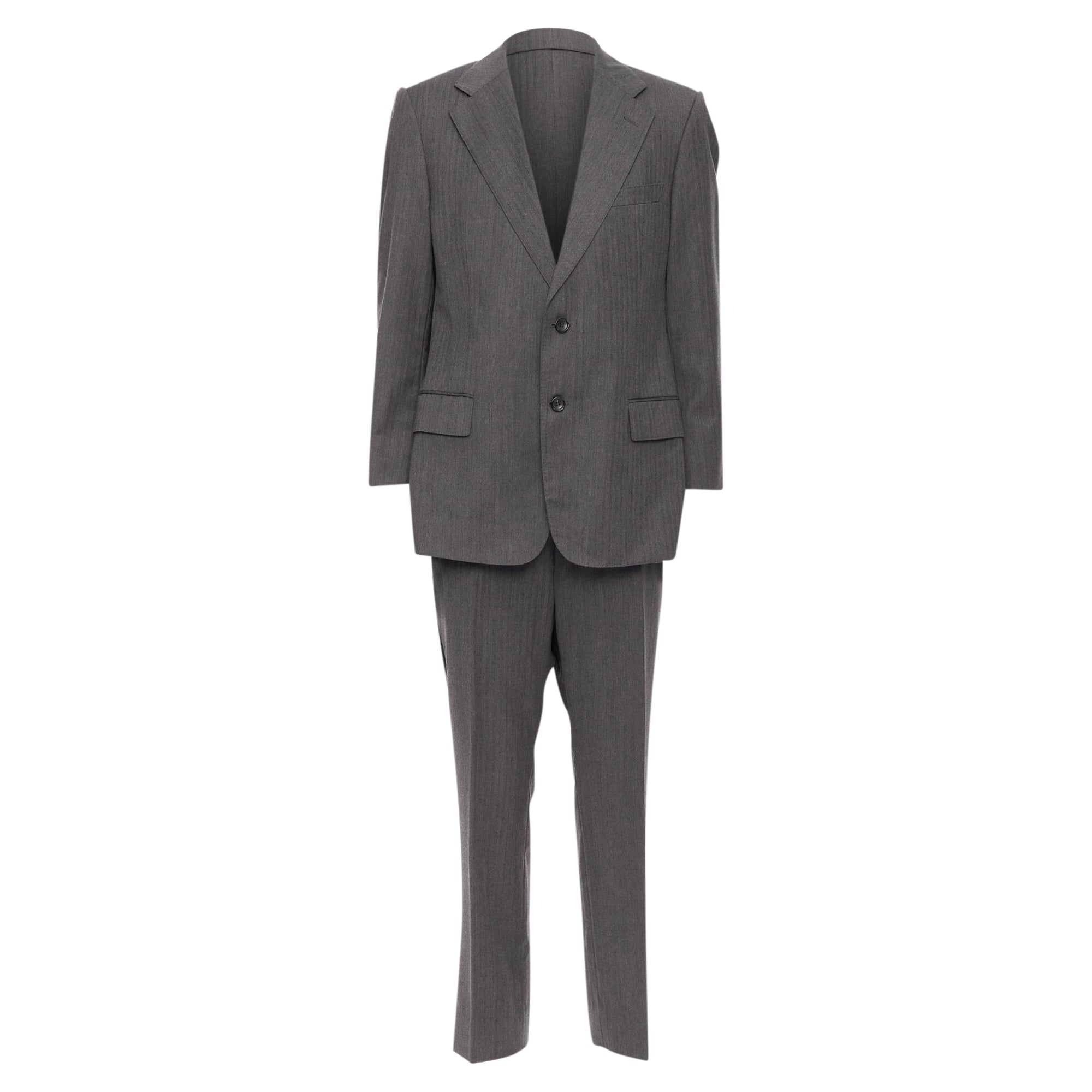 Men's Gucci Vintage Stripe Cropped Sleeve Blazer Suit