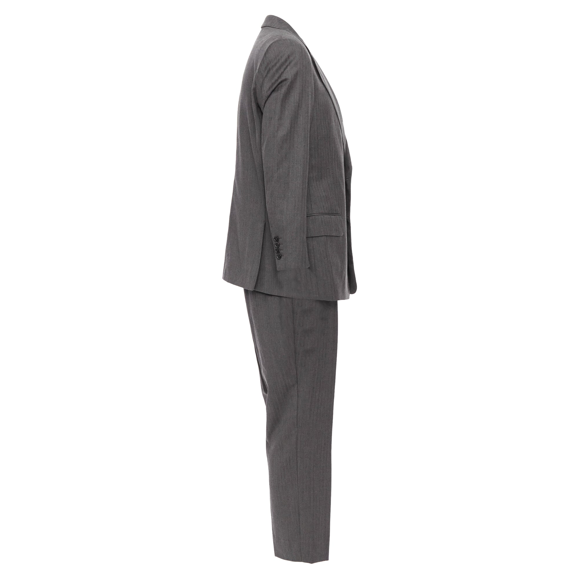 Men's Gucci Vintage Stripe Cropped Sleeve Blazer Suit