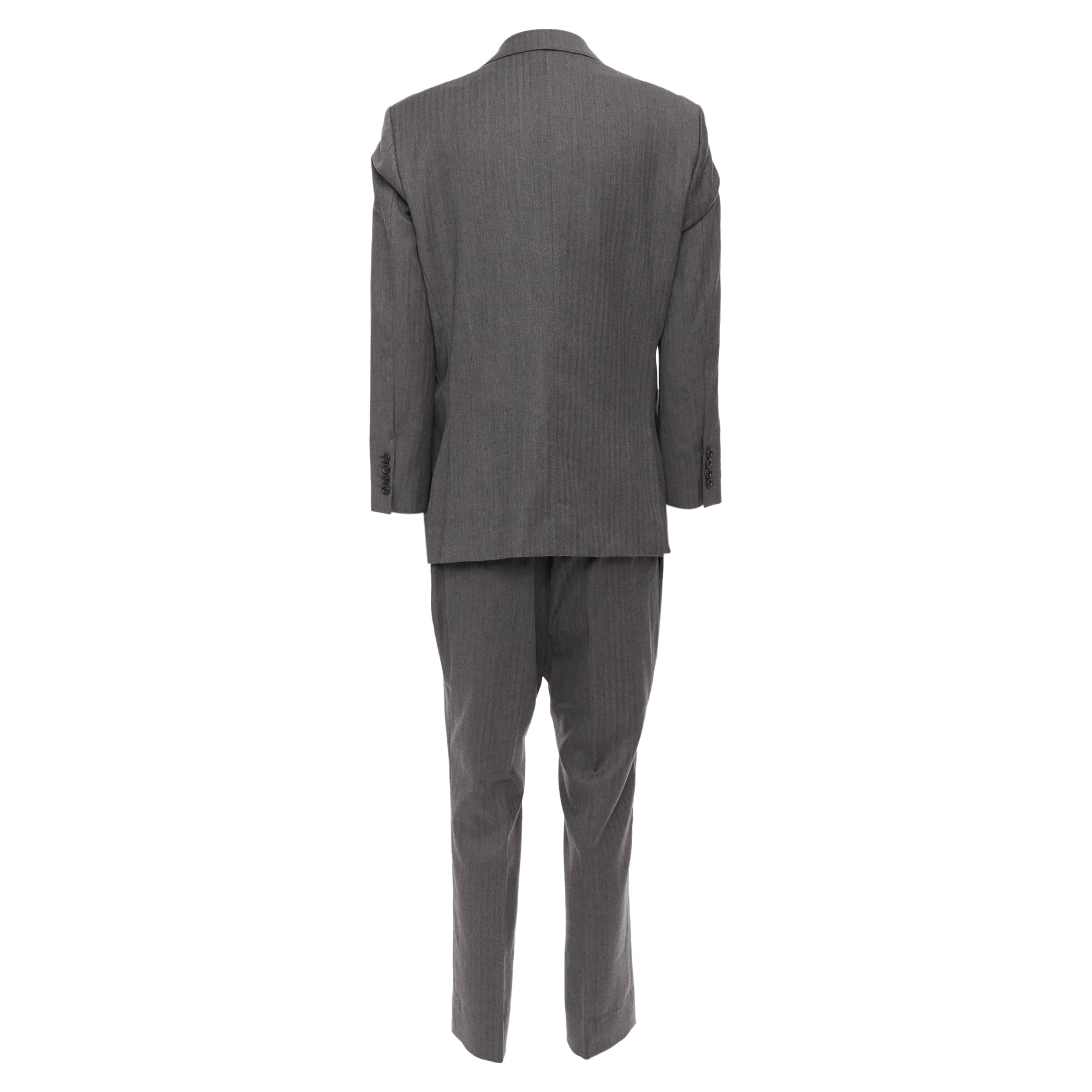 Men's Gucci Vintage Stripe Cropped Sleeve Blazer Suit