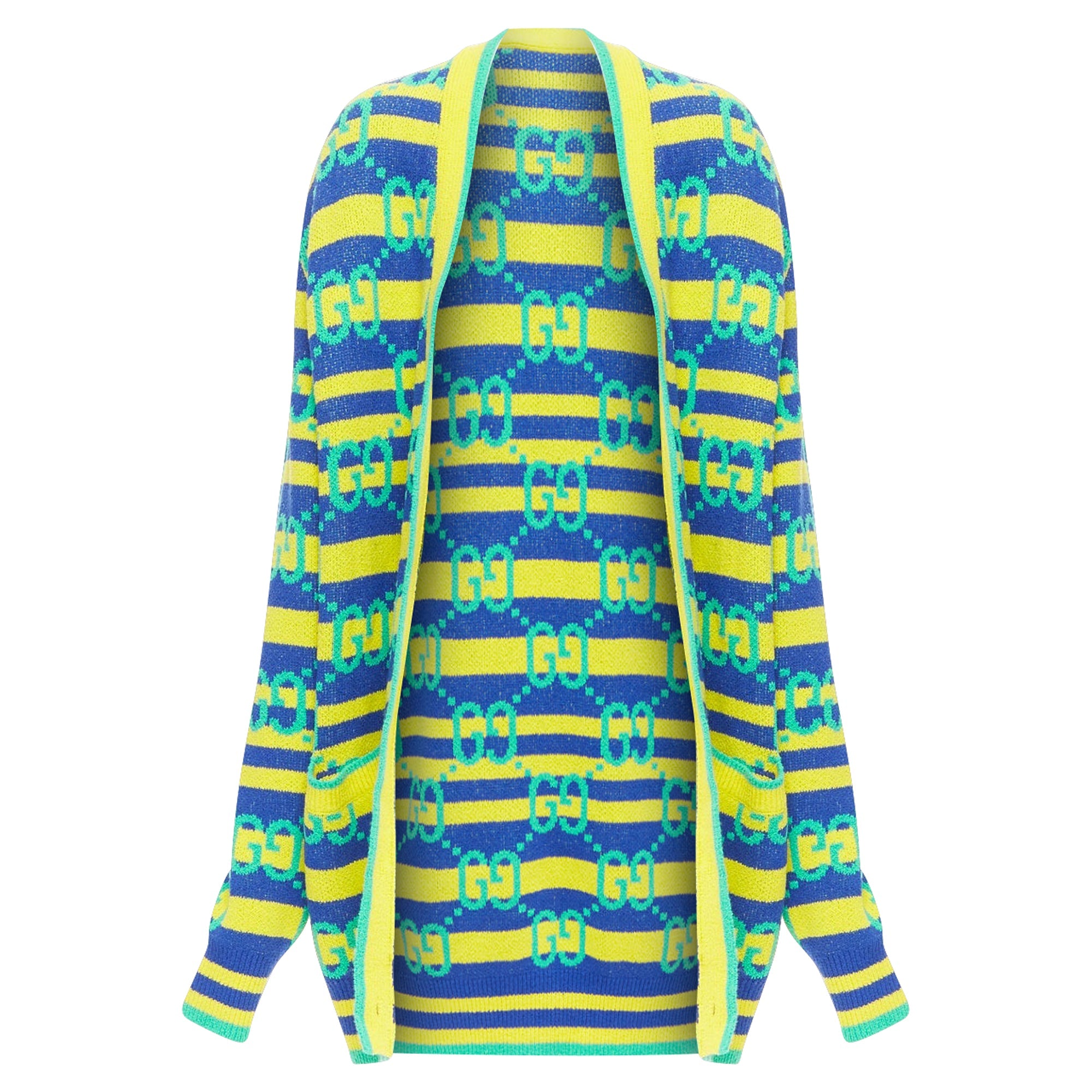 Women's Gucci gg monogram stripe cardigan