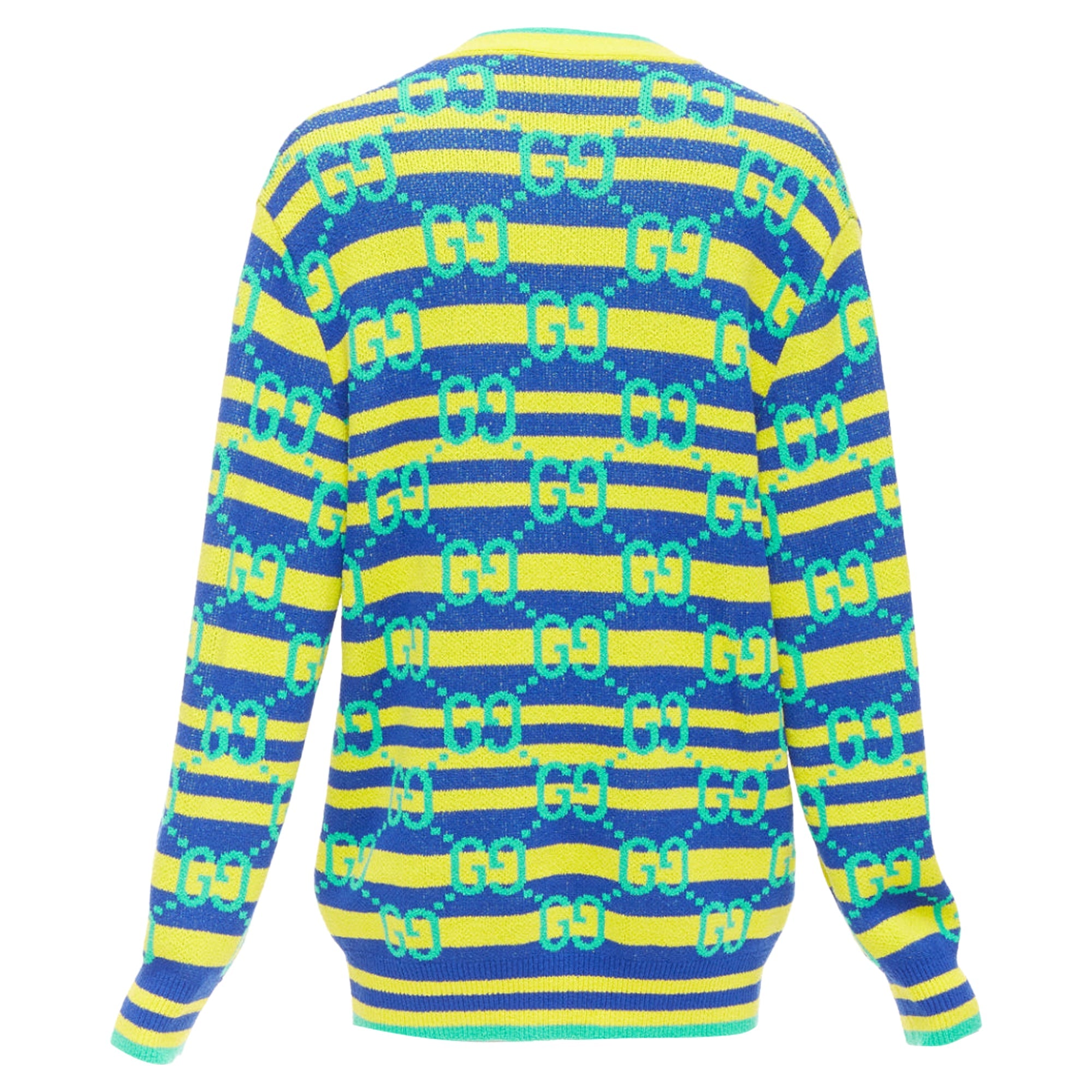 Women's Gucci gg monogram stripe cardigan