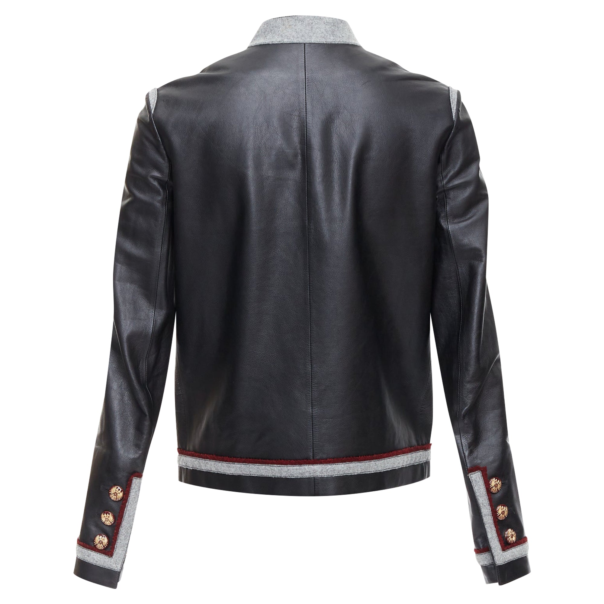 Women's Chanel paris shanghai leather trim 4 pocket jacket
