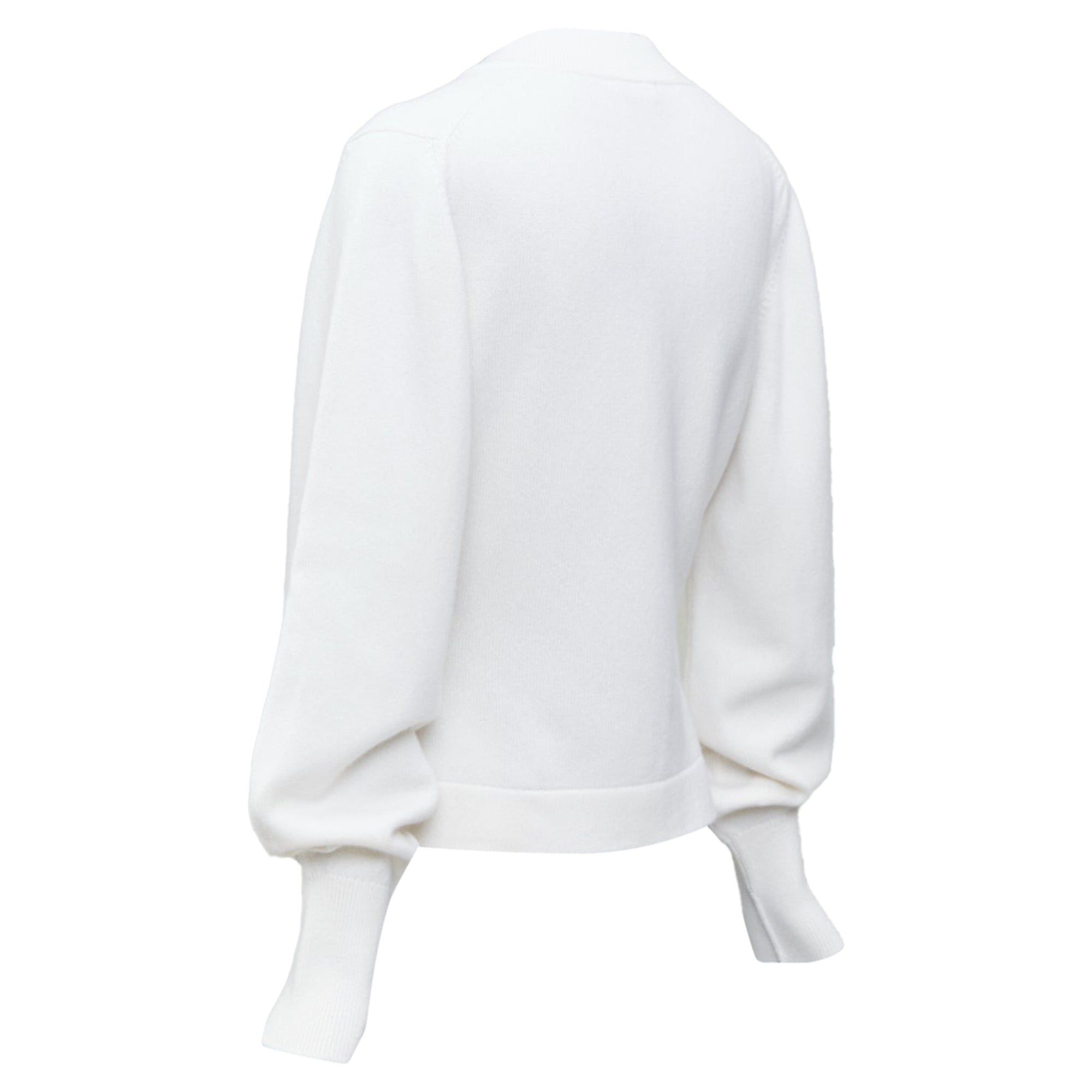 Women's Chanel off cashmere blend CC crystal buttons cardigan