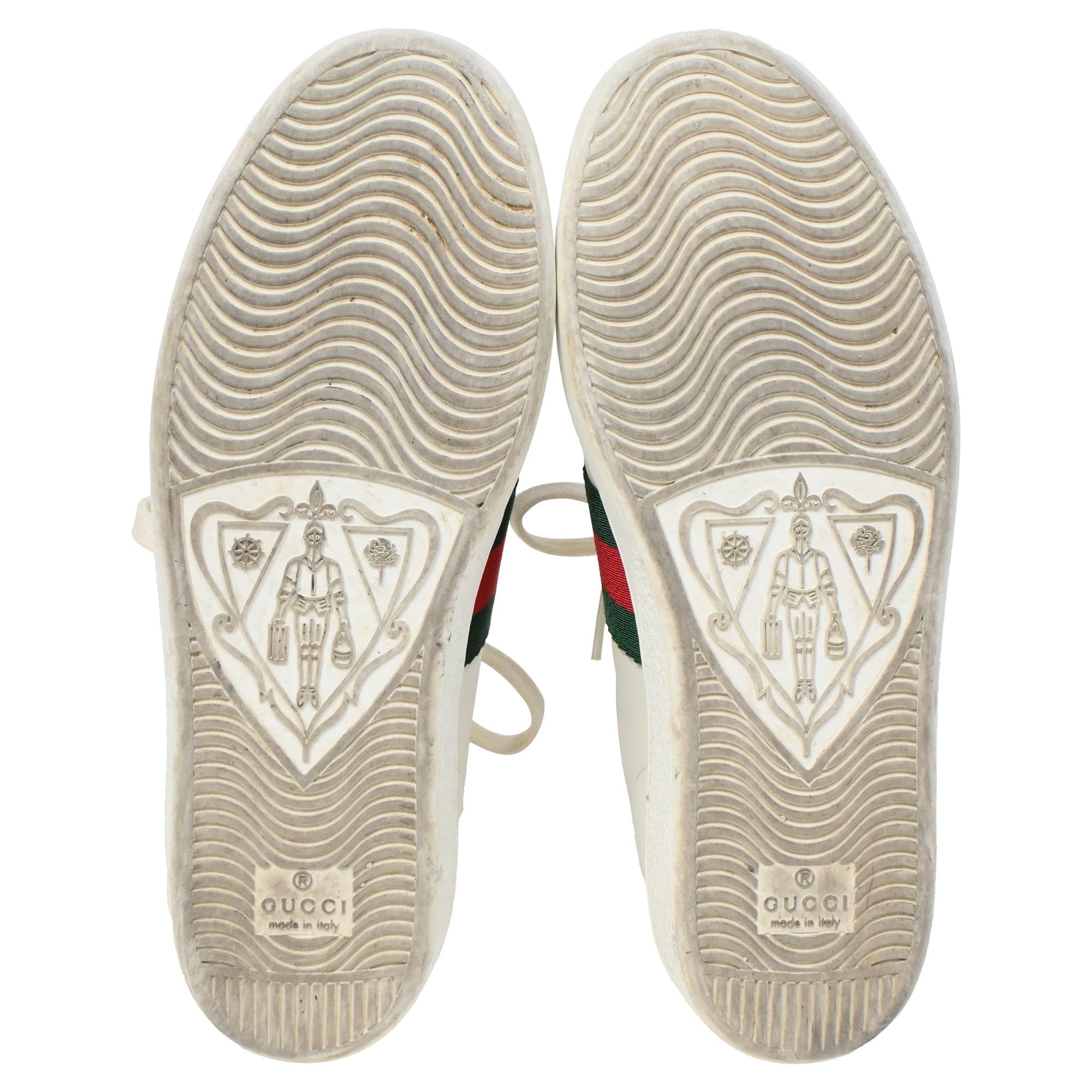 Women's Gucci Ace Sneakers with Bee in White Leather