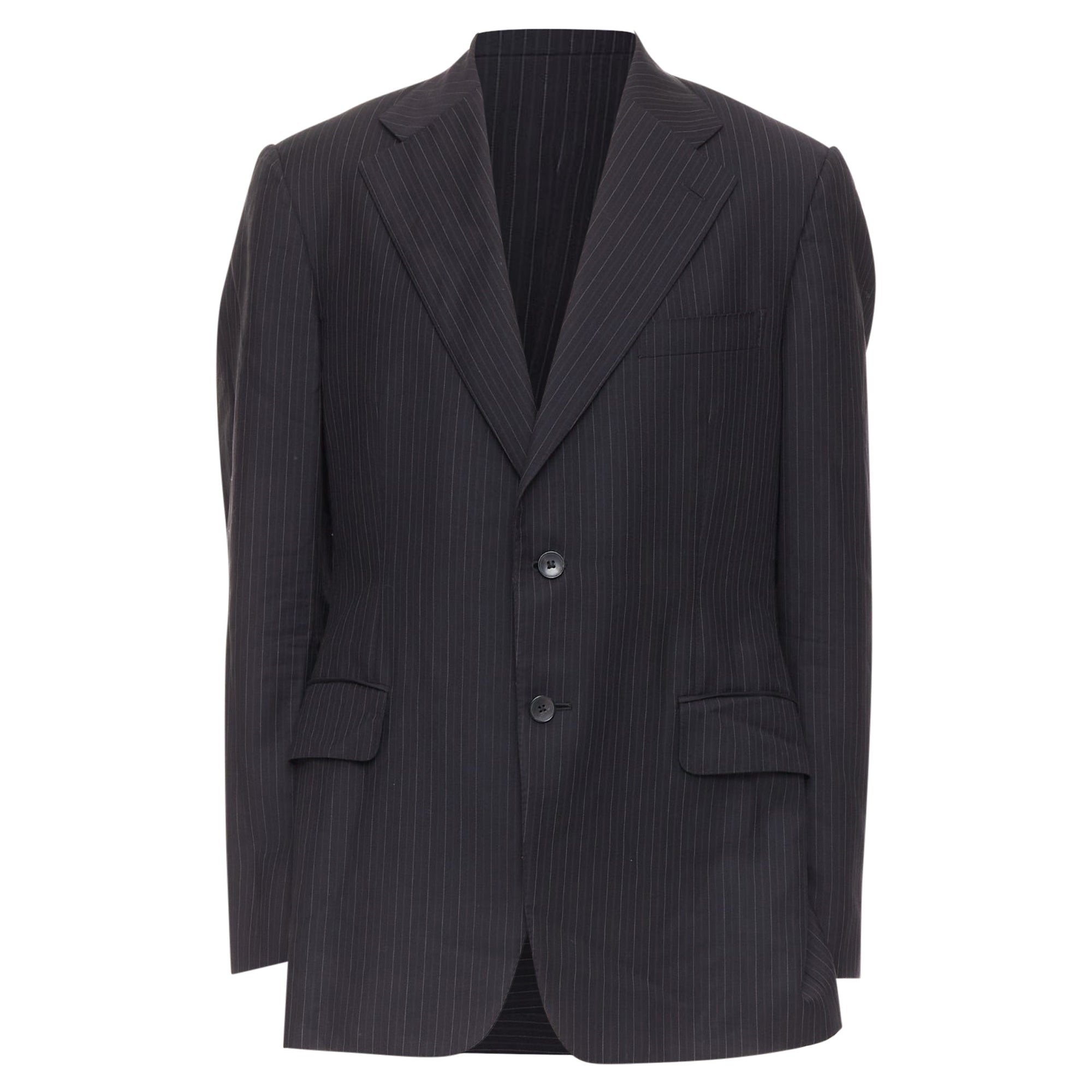 Men's Gucci wool pinstripe double vent blazer