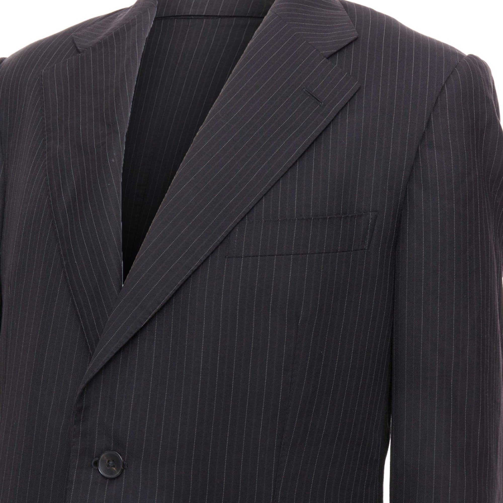Men's Gucci wool pinstripe double vent blazer