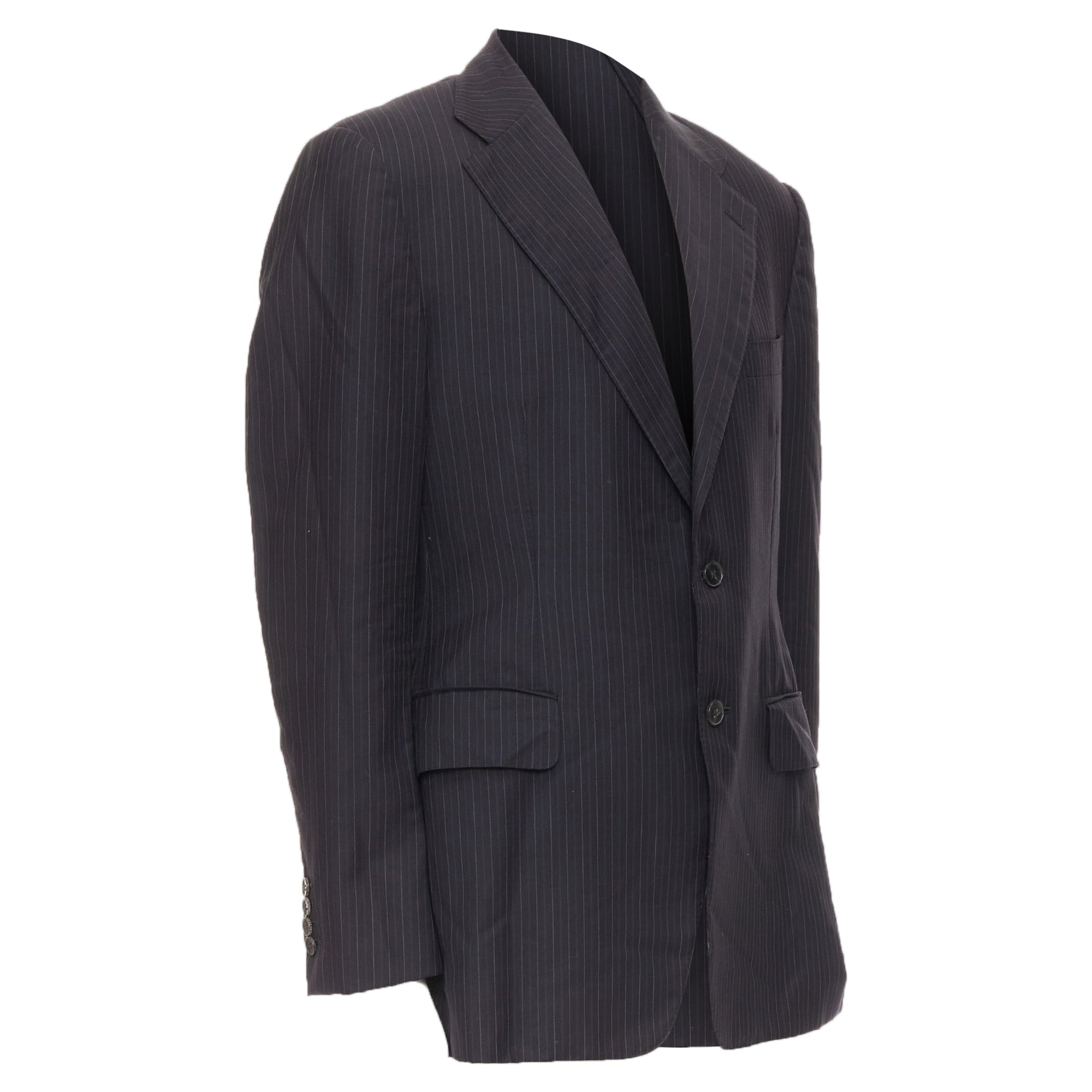 Men's Gucci wool pinstripe double vent blazer