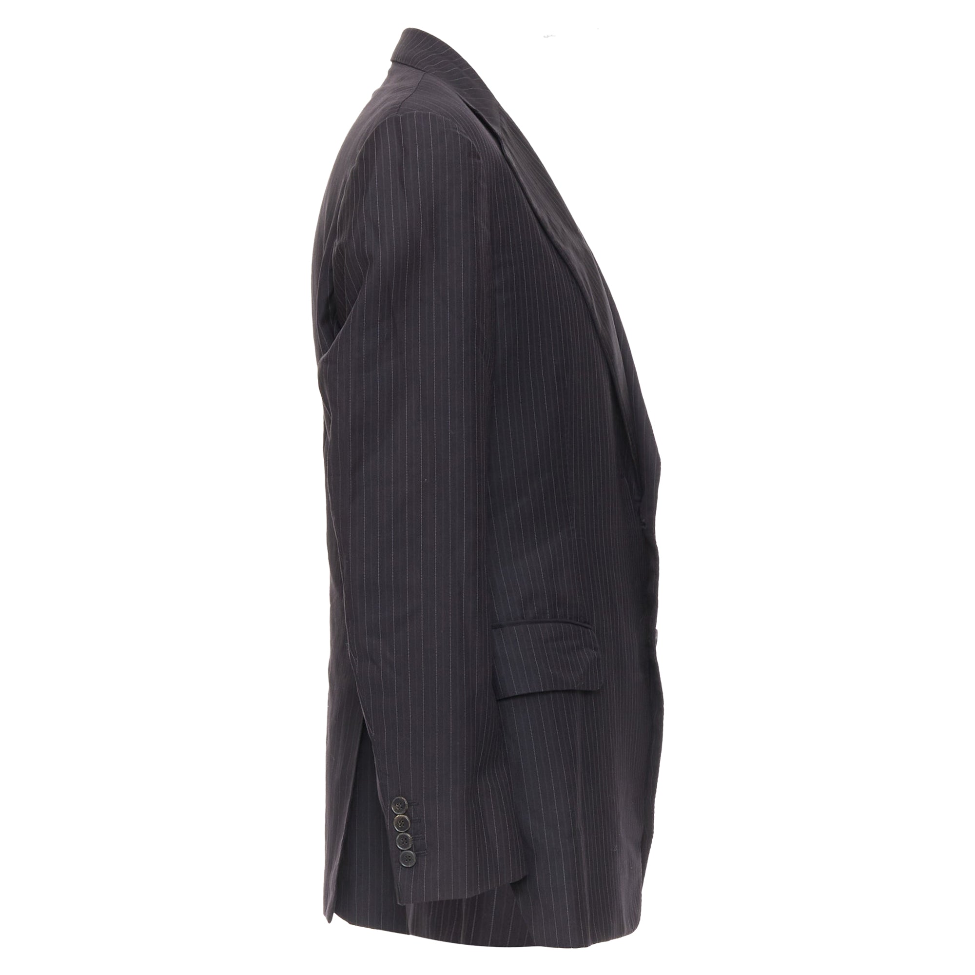 Men's Gucci wool pinstripe double vent blazer