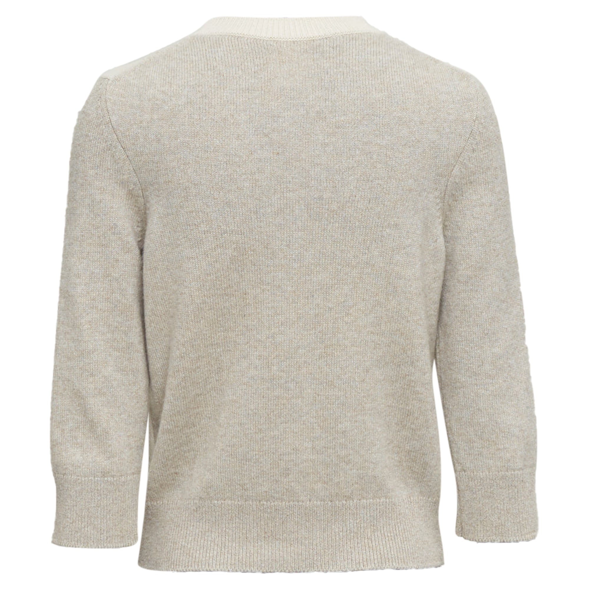 Women's Chanel beige cashmere CC cardigan