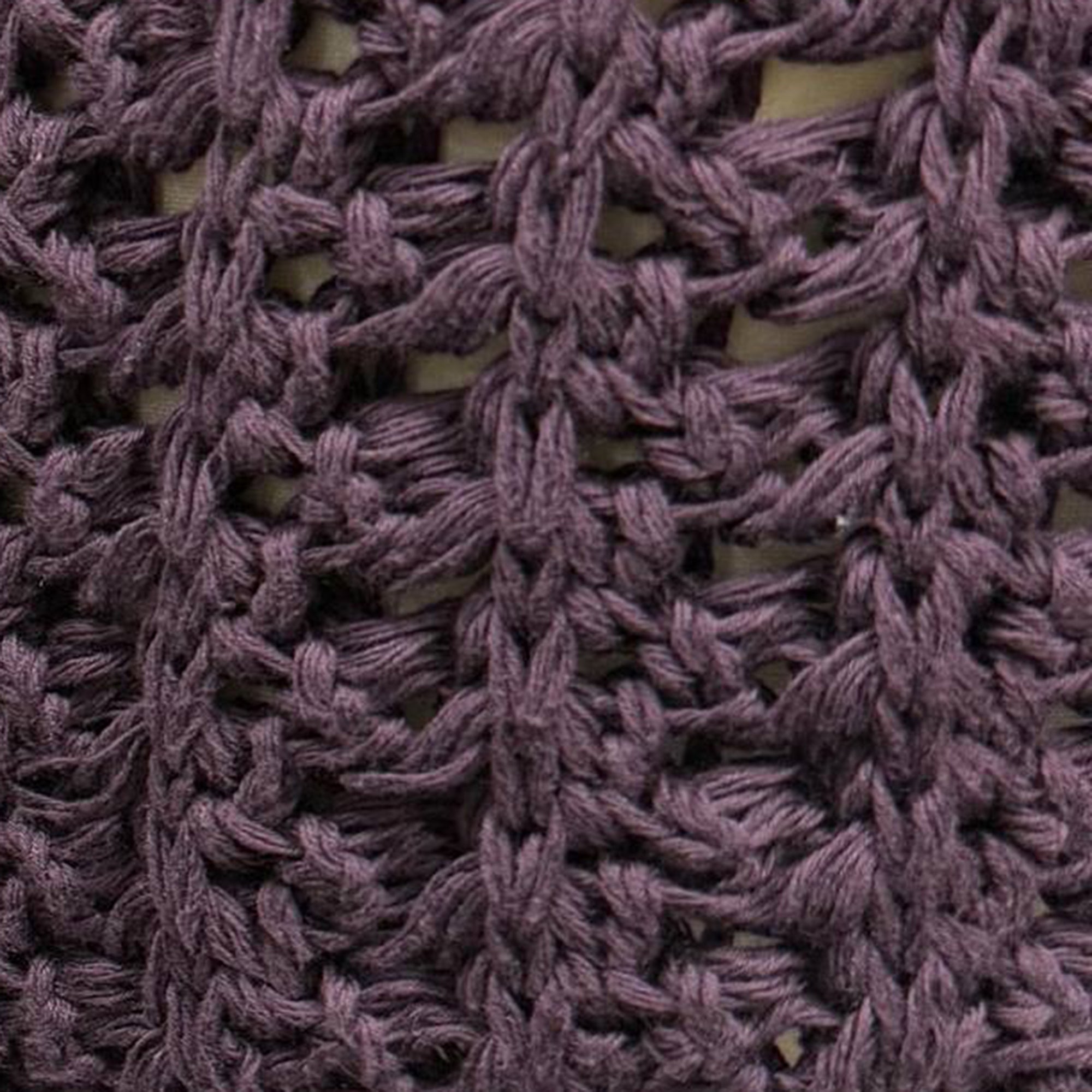 Women's Gucci Crochet Knitted Sweater in Purple Cotton