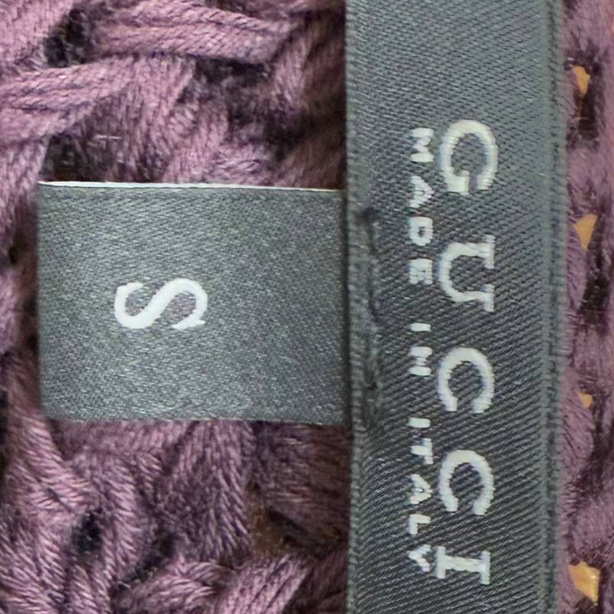 Women's Gucci Crochet Knitted Sweater in Purple Cotton