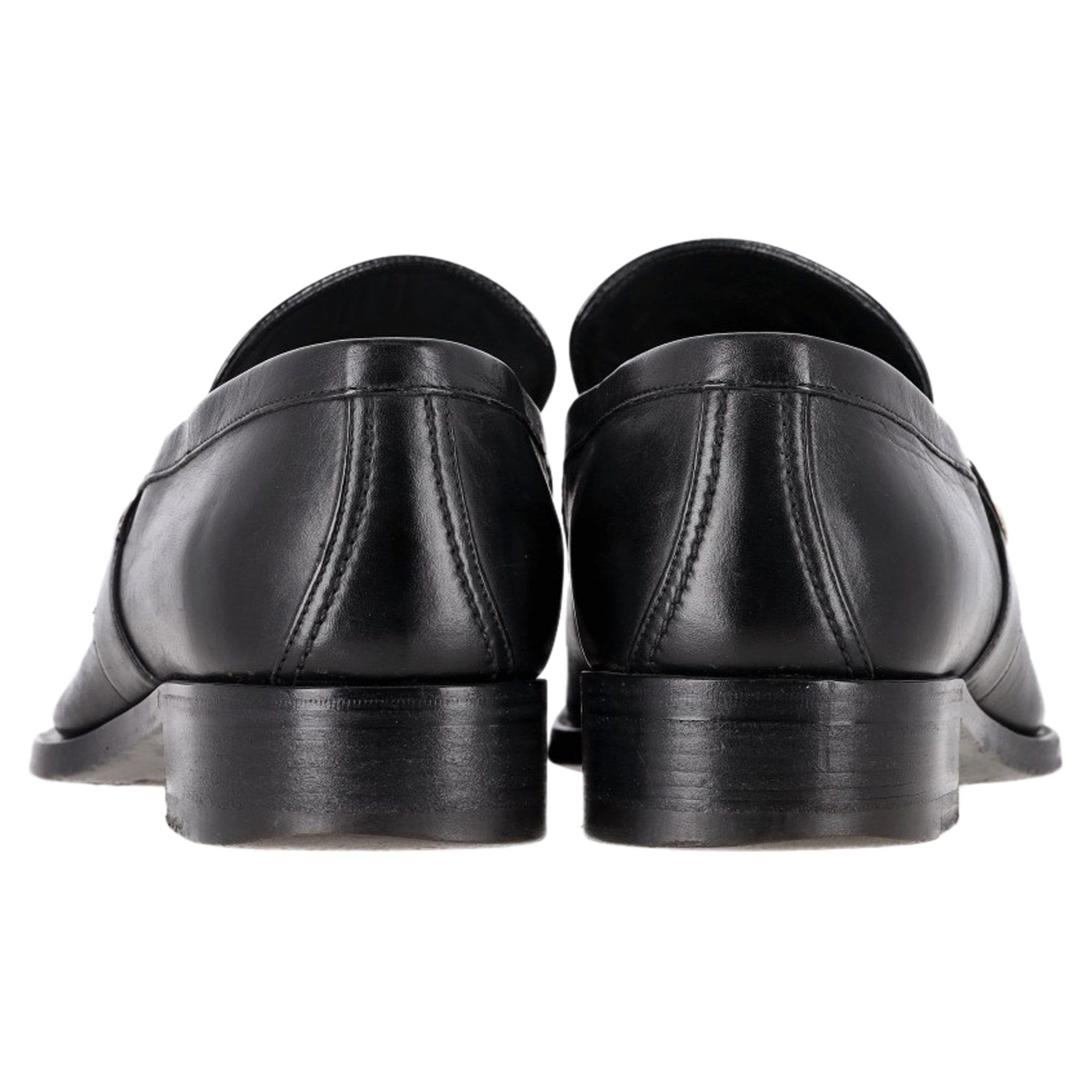 Men's Gucci Interlocking G Slip-On Loafers in Black Leather