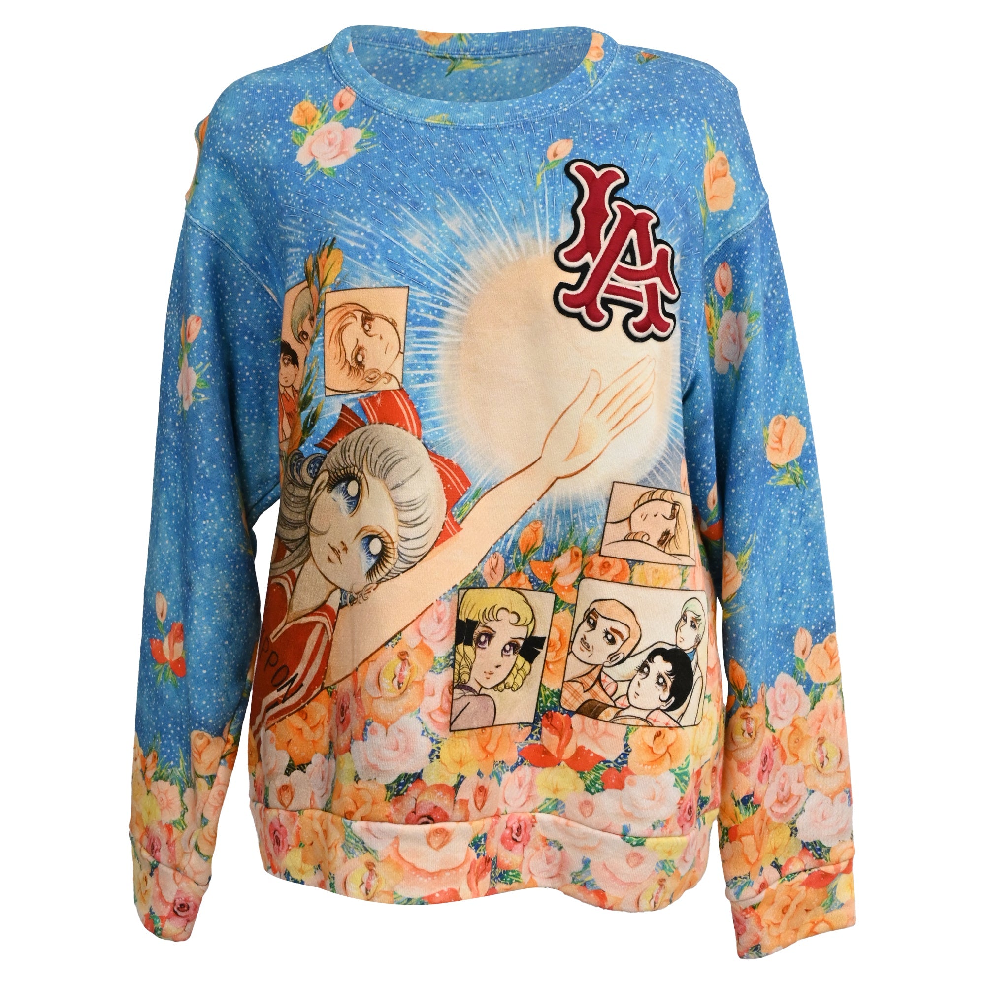 Women's Gucci x Chikae Ide Manga Soul Graphic Print Sweatshirt in Multicolor Cotton