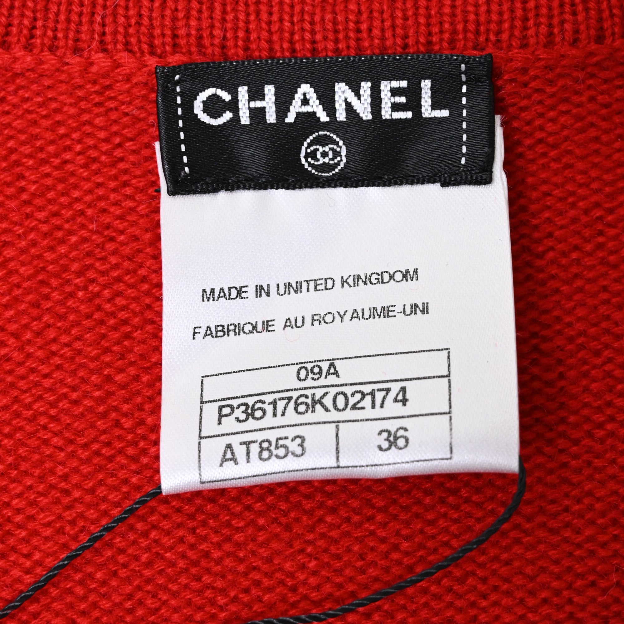 Women's Chanel Button-Down Knitted Long Cardigan in Red Cashmere