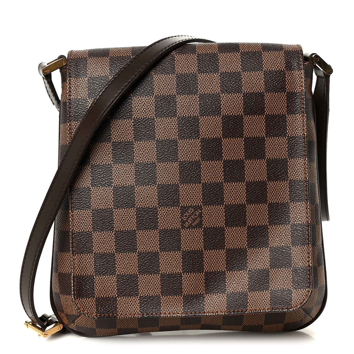 Damier Ebene Musette Salsa Long Strap