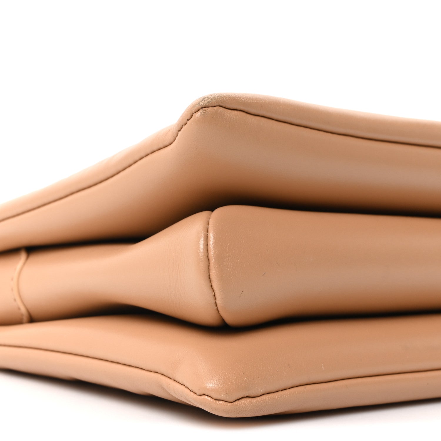 Lambskin Embossed Monogram Coussin PM Camel