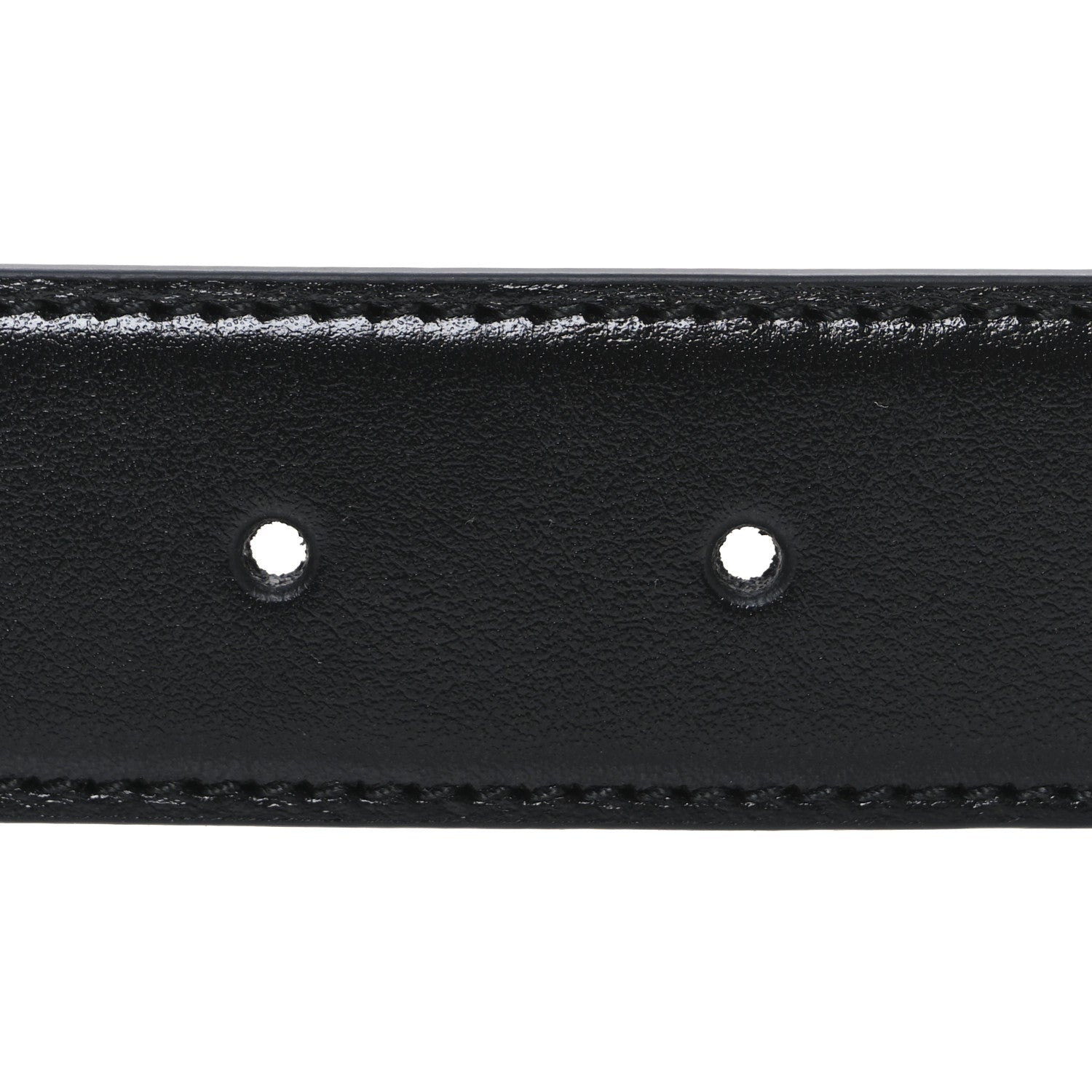Plutone Calfskin Crystal Double G 30mm Belt 75 30 Black