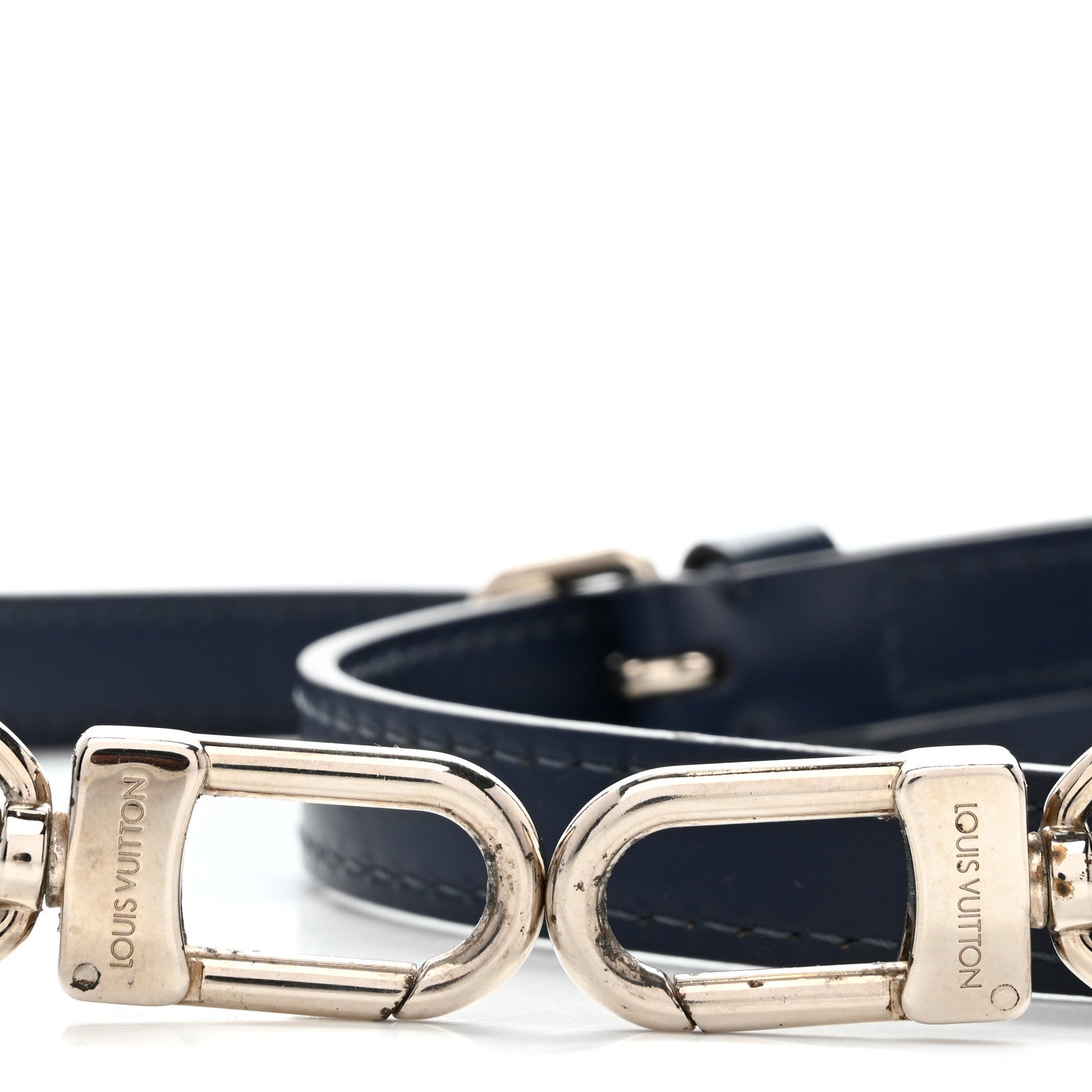 Calfskin Adjustable Keepall Bandouliere Shoulder Strap Blue