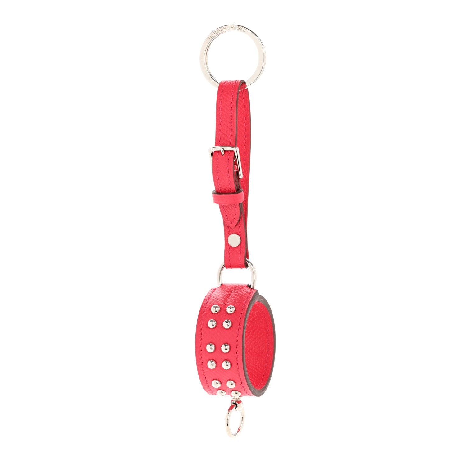 Epsom Collier de Chien Anneau Key Holder Rose Pourpre