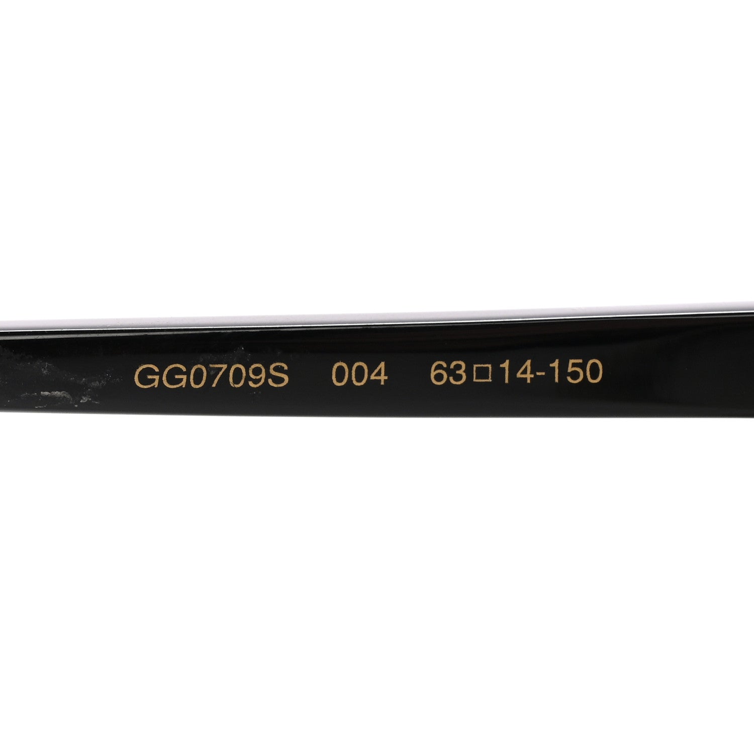 Acetate Square Frame GG0709S Sunglasses Black