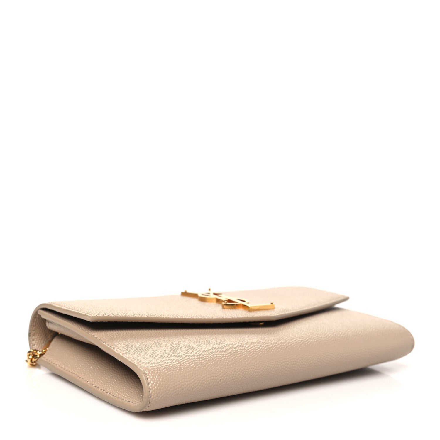 Grain De Poudre Monogram Uptown Chain Wallet Dark Beige