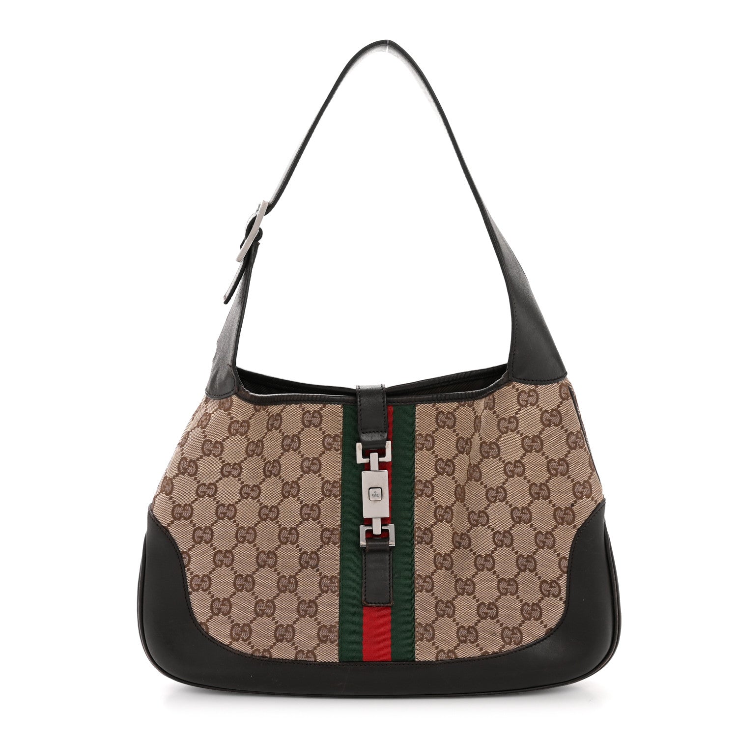 Monogram Web Jackie O Hobo Dark Brown