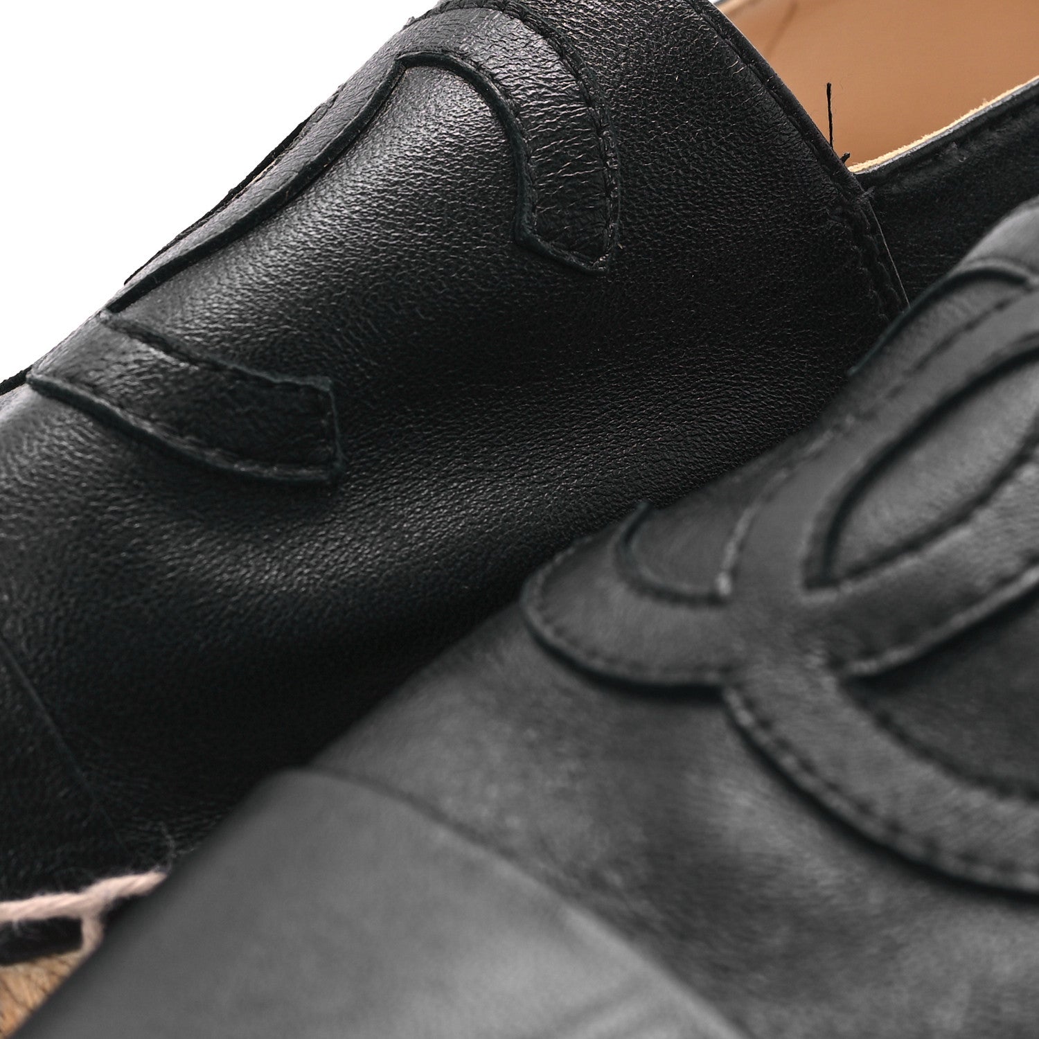 Lambskin CC Espadrilles 39 Black